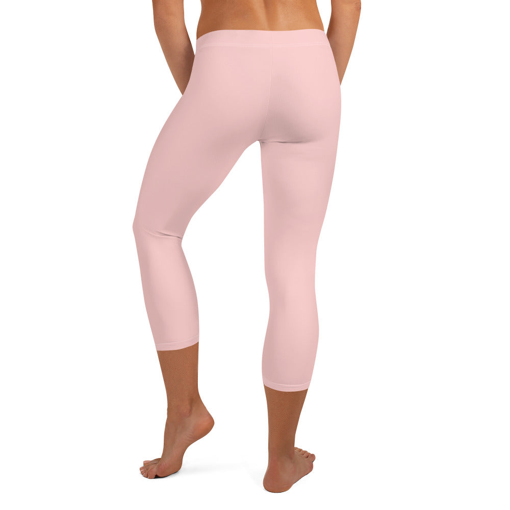 GymWidowz Capri Leggings - Pink
