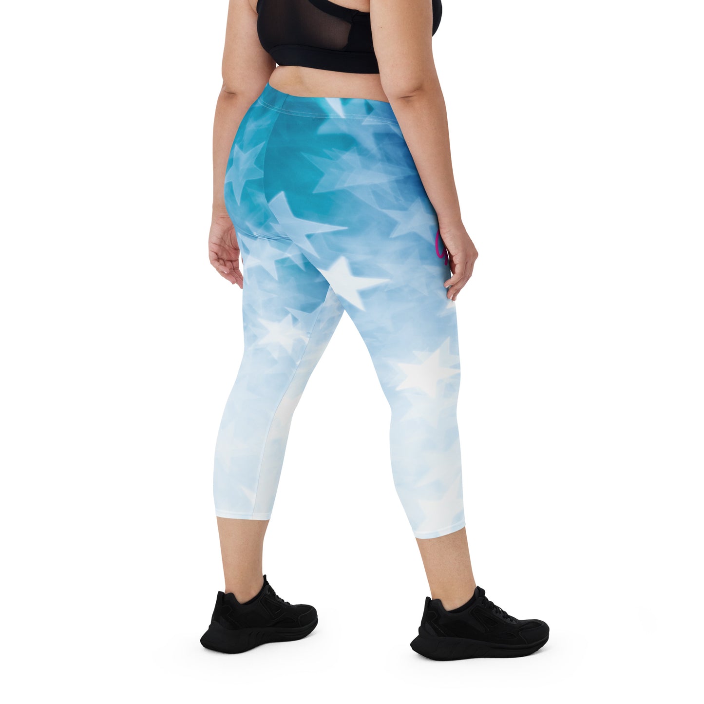 GymWidowz Capri Leggings - Stars