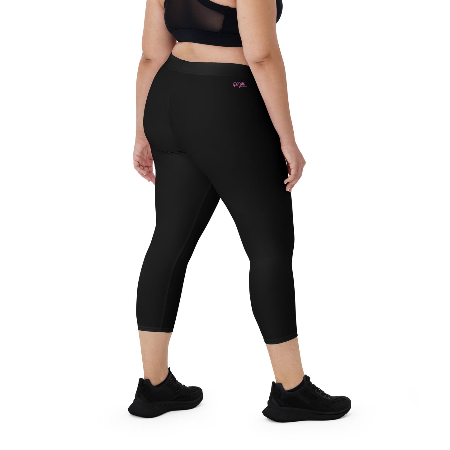 GymWidowz Capri Leggings - Black