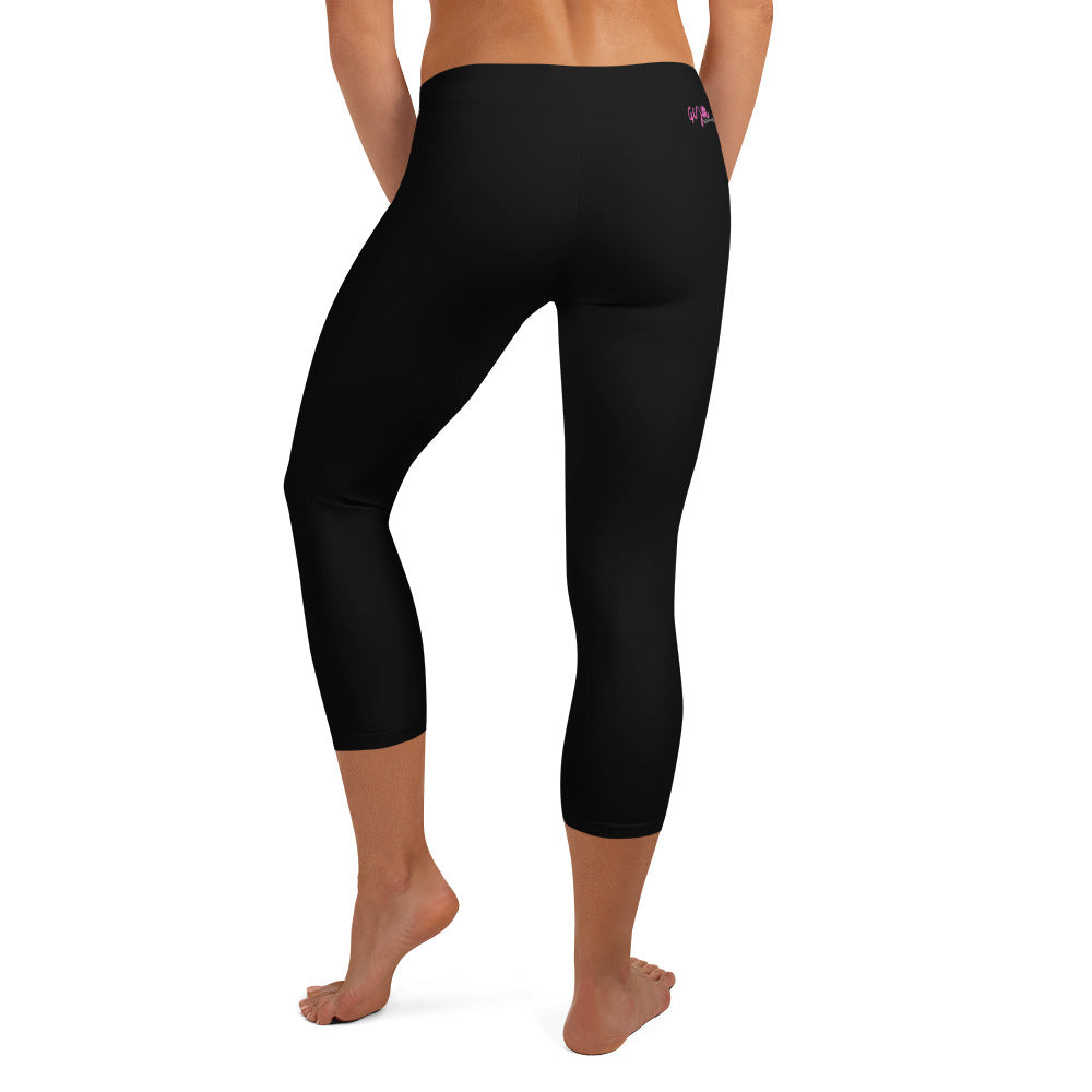 GymWidowz Capri Leggings - Black