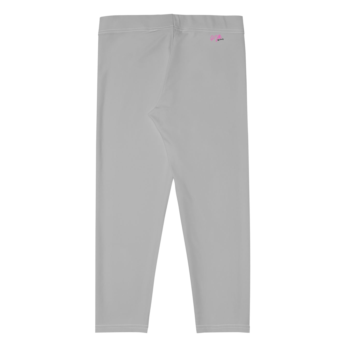 GymWidowz Capri Leggings - Light Grey