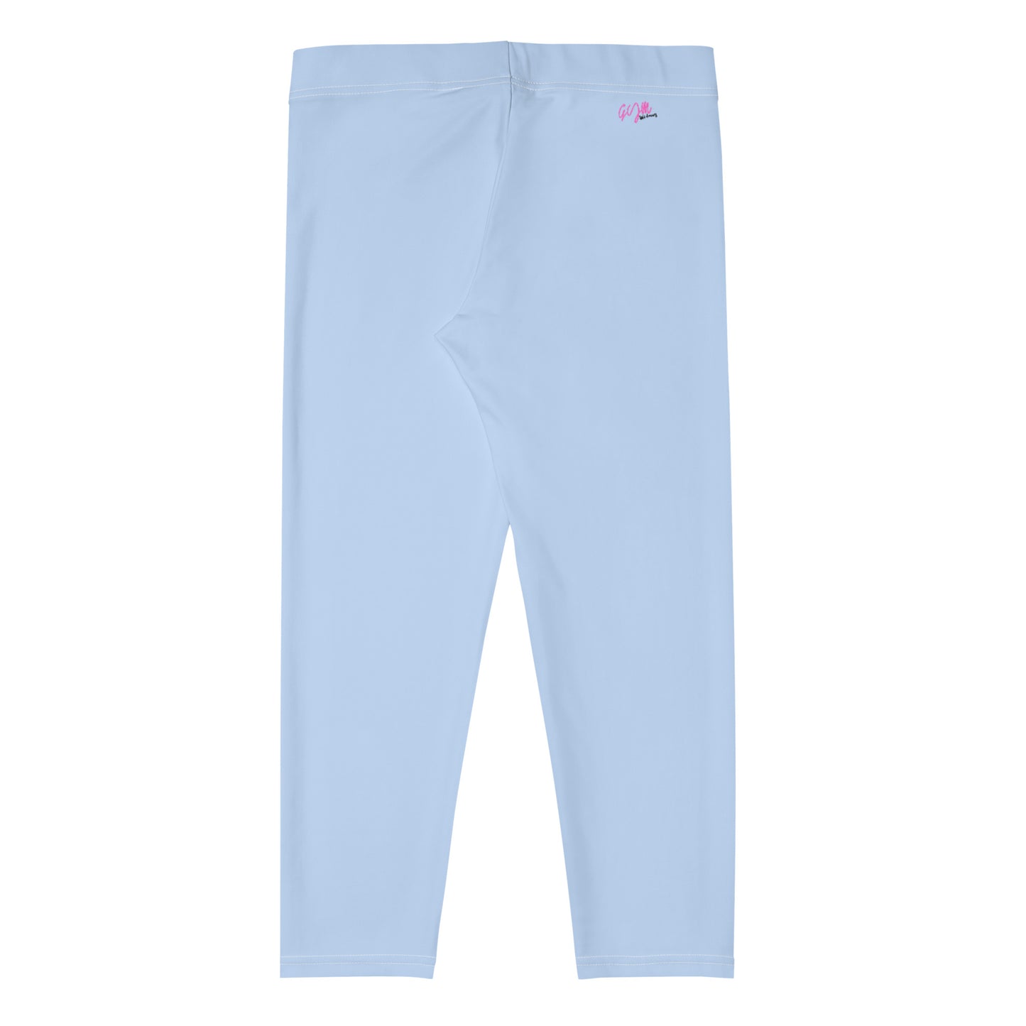 GymWidowz Capri Leggings - Light Blue