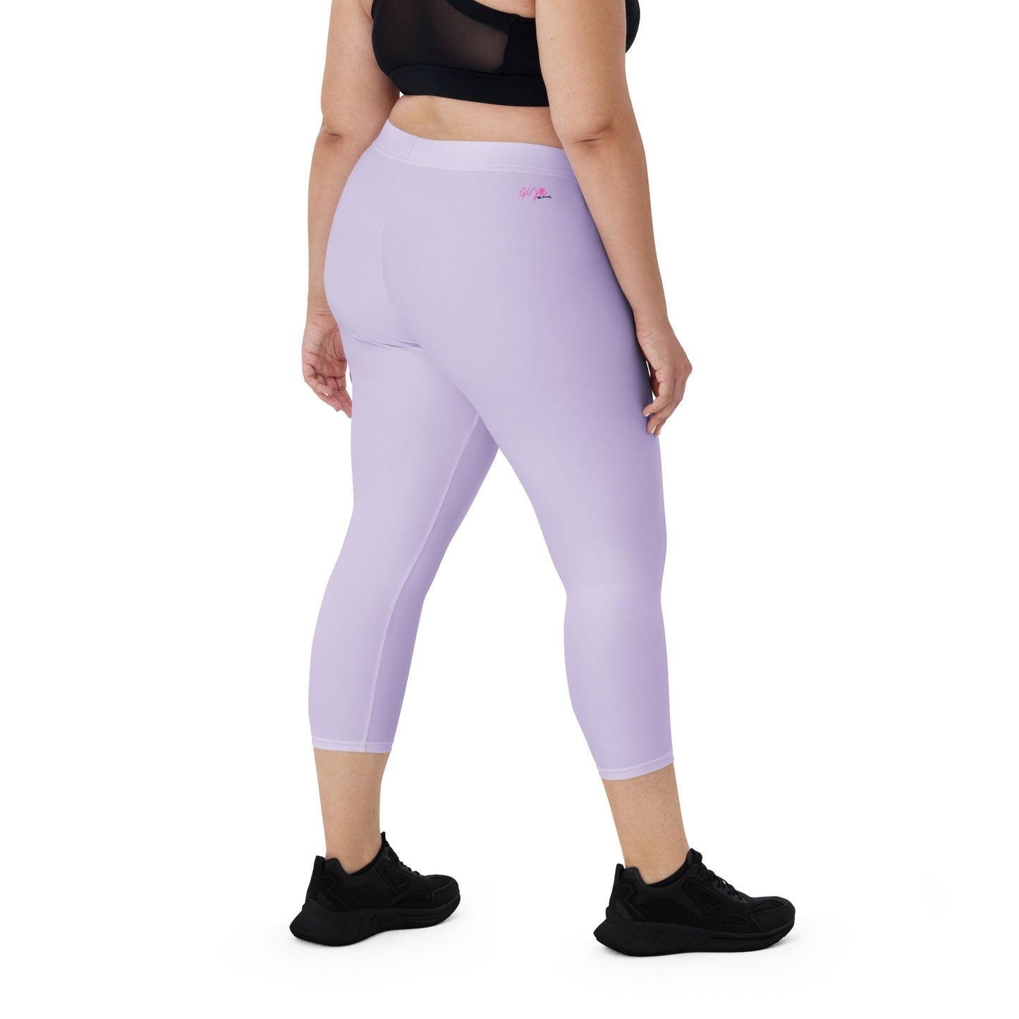 GymWidowz Capri Leggings - Light Purple