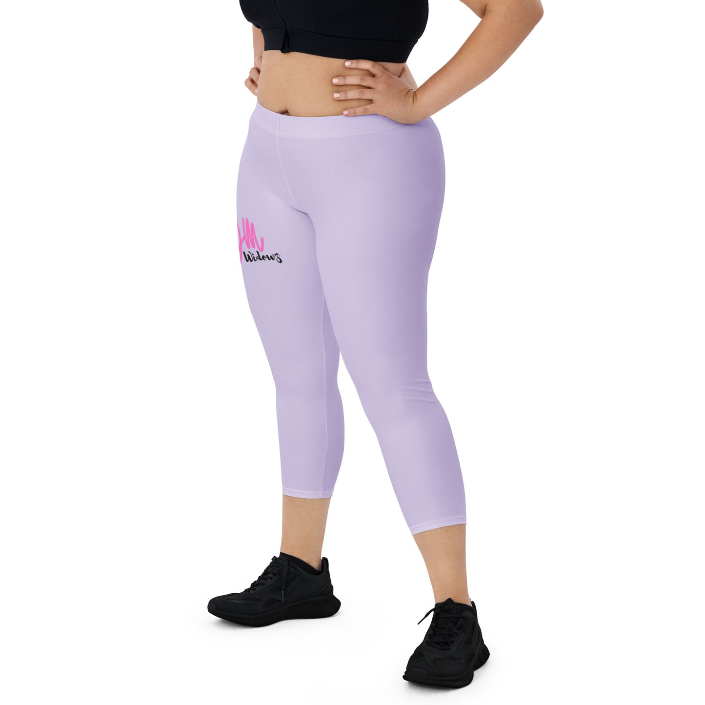GymWidowz Capri Leggings - Lilac