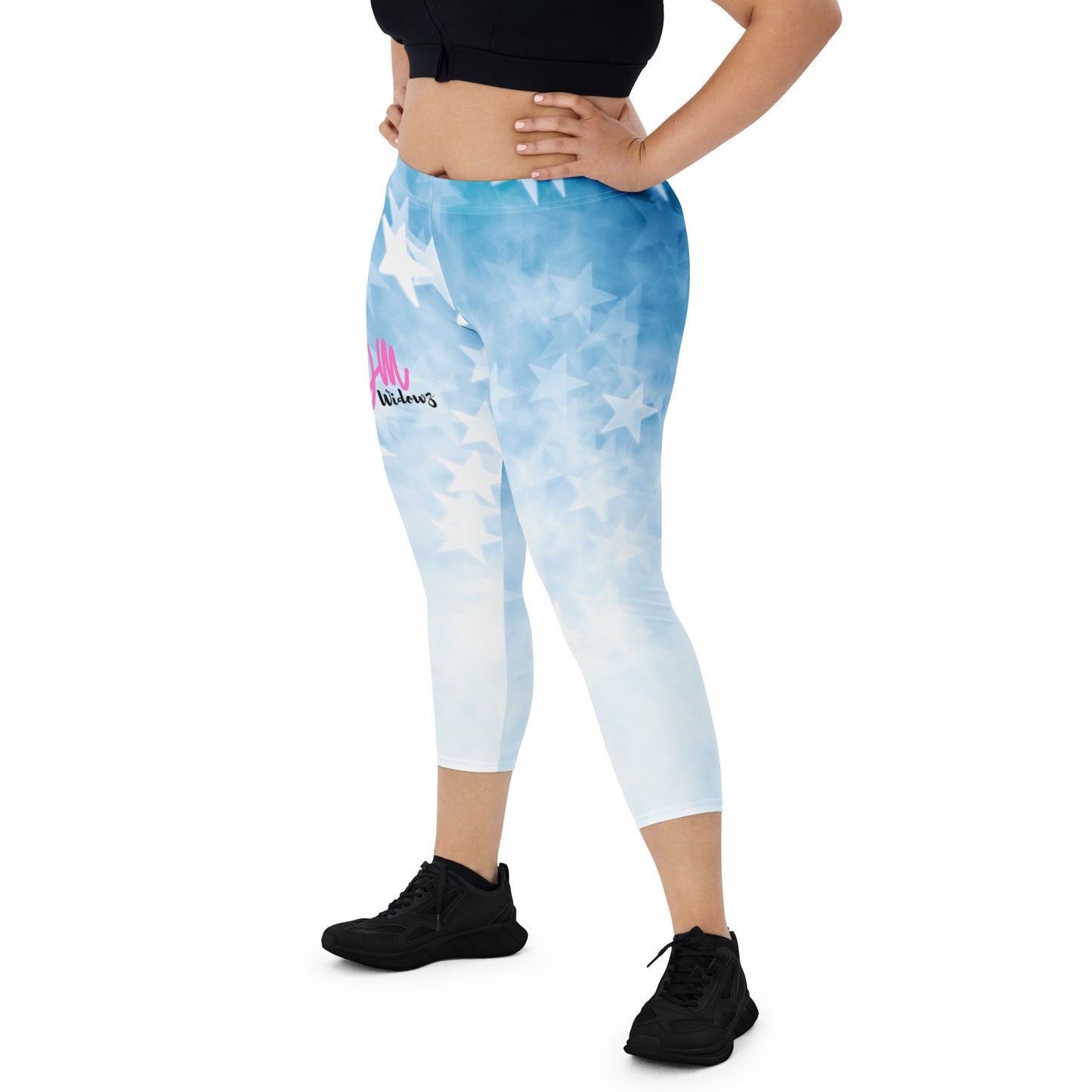 GymWidowz Capri Leggings - Stars