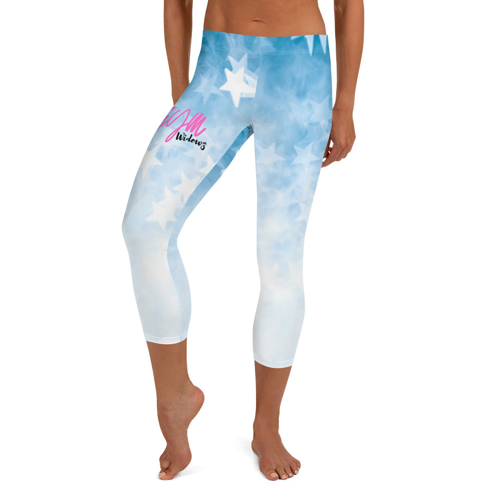 GymWidowz Capri Leggings - Stars