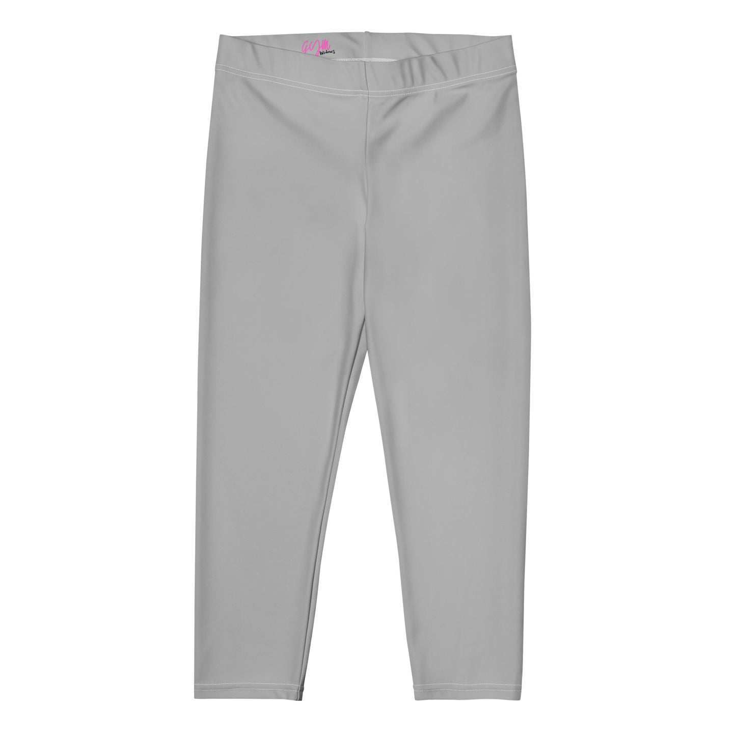 GymWidowz Capri Leggings - Light Grey