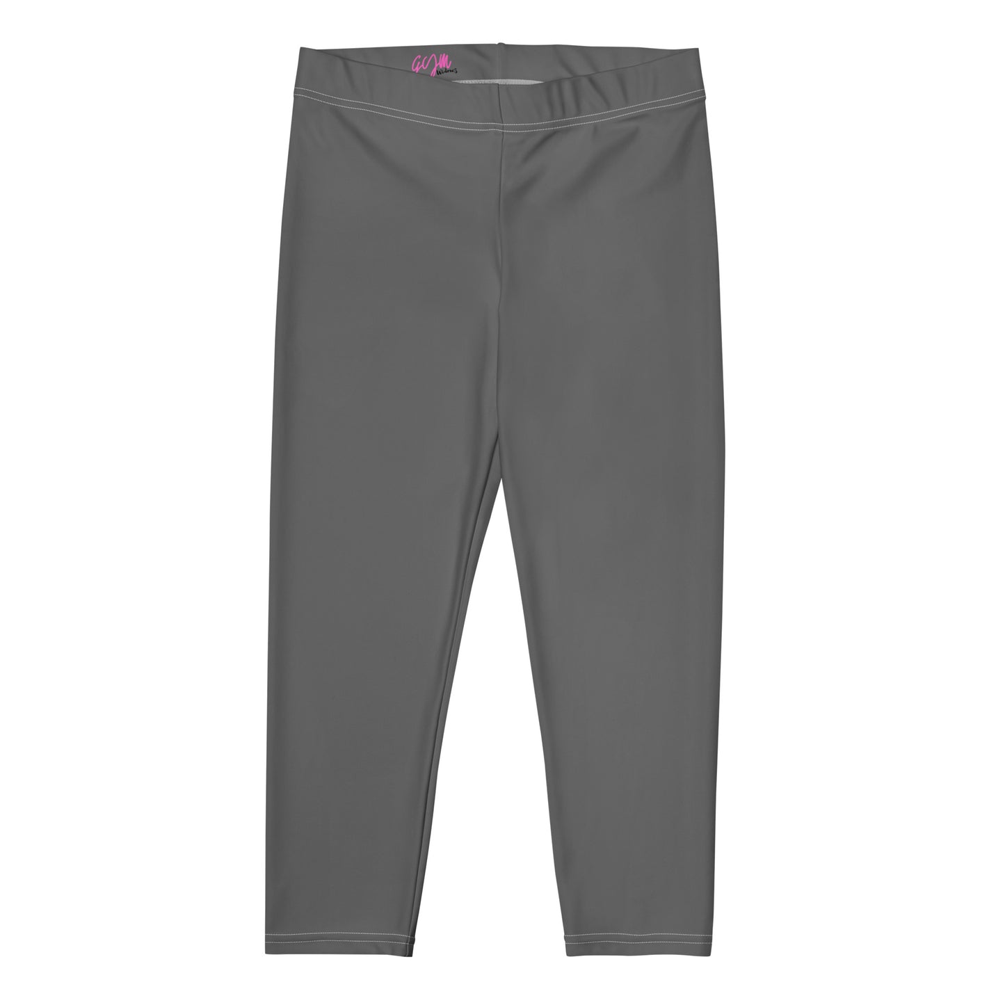 GymWidowz Capri Leggings - Dark Grey