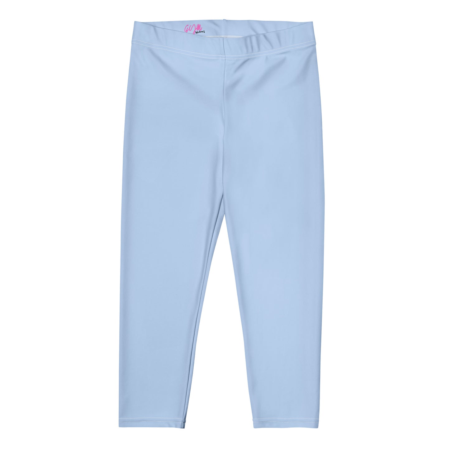 GymWidowz Capri Leggings - Light Blue