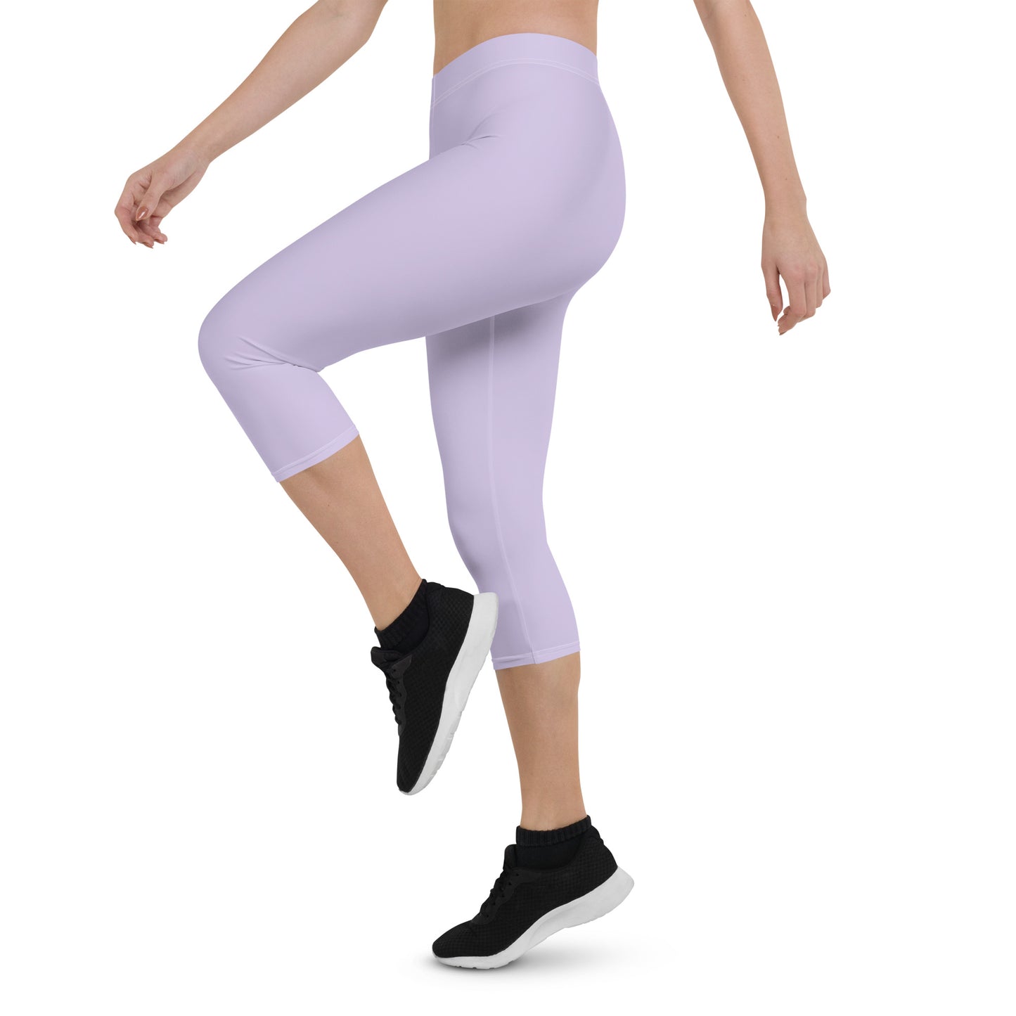 GymWidowz Capri Leggings - Lilac