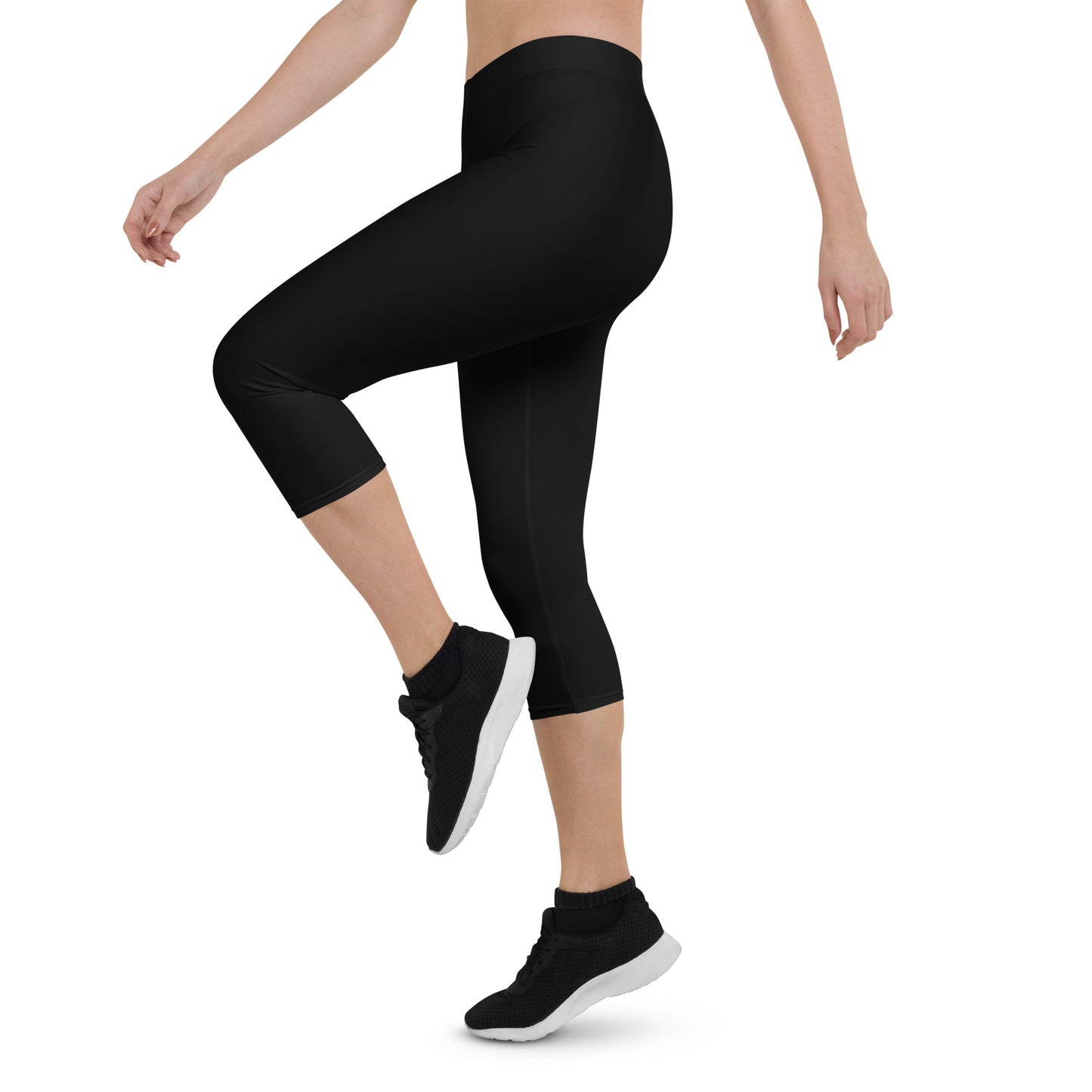 GymWidowz Capri Leggings - Black