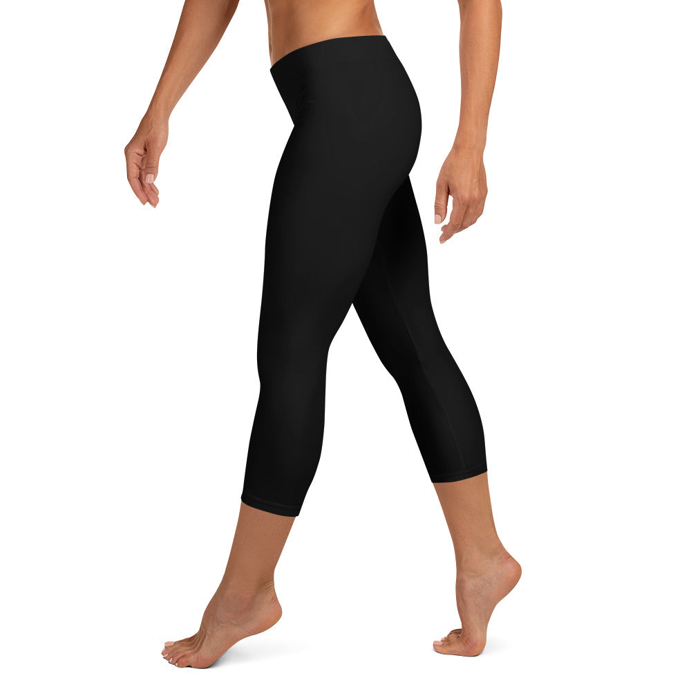 GymWidowz Capri Leggings - Black