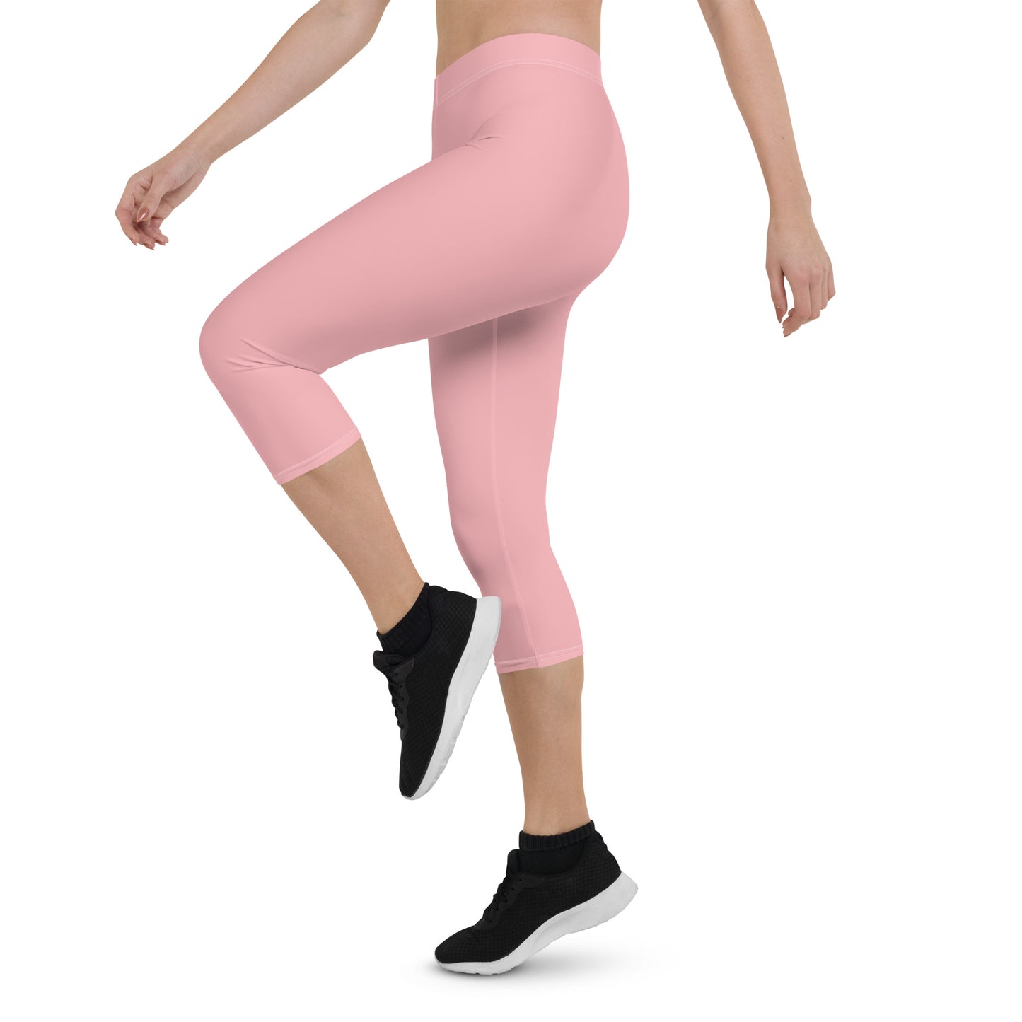 GymWidowz Capri Leggings - Pink