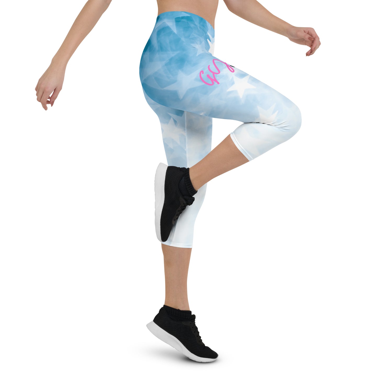 GymWidowz Capri Leggings - Stars