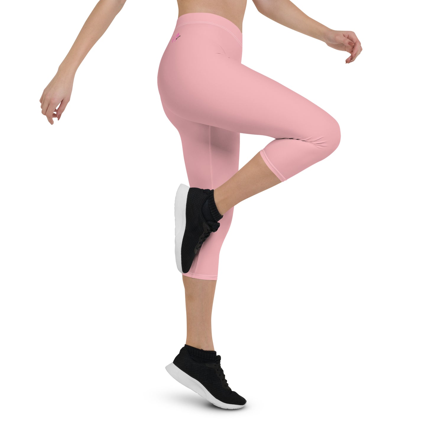 GymWidowz Capri Leggings - Pink