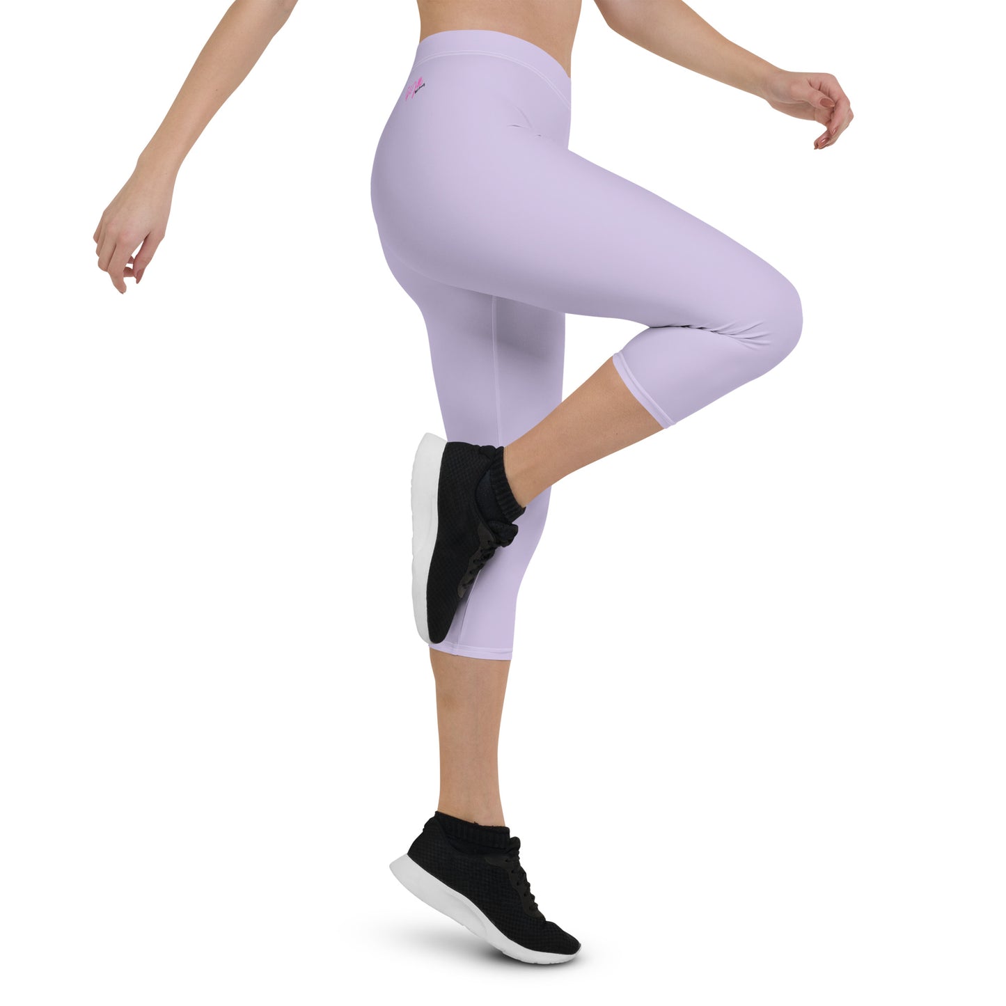 GymWidowz Capri Leggings - Light Purple