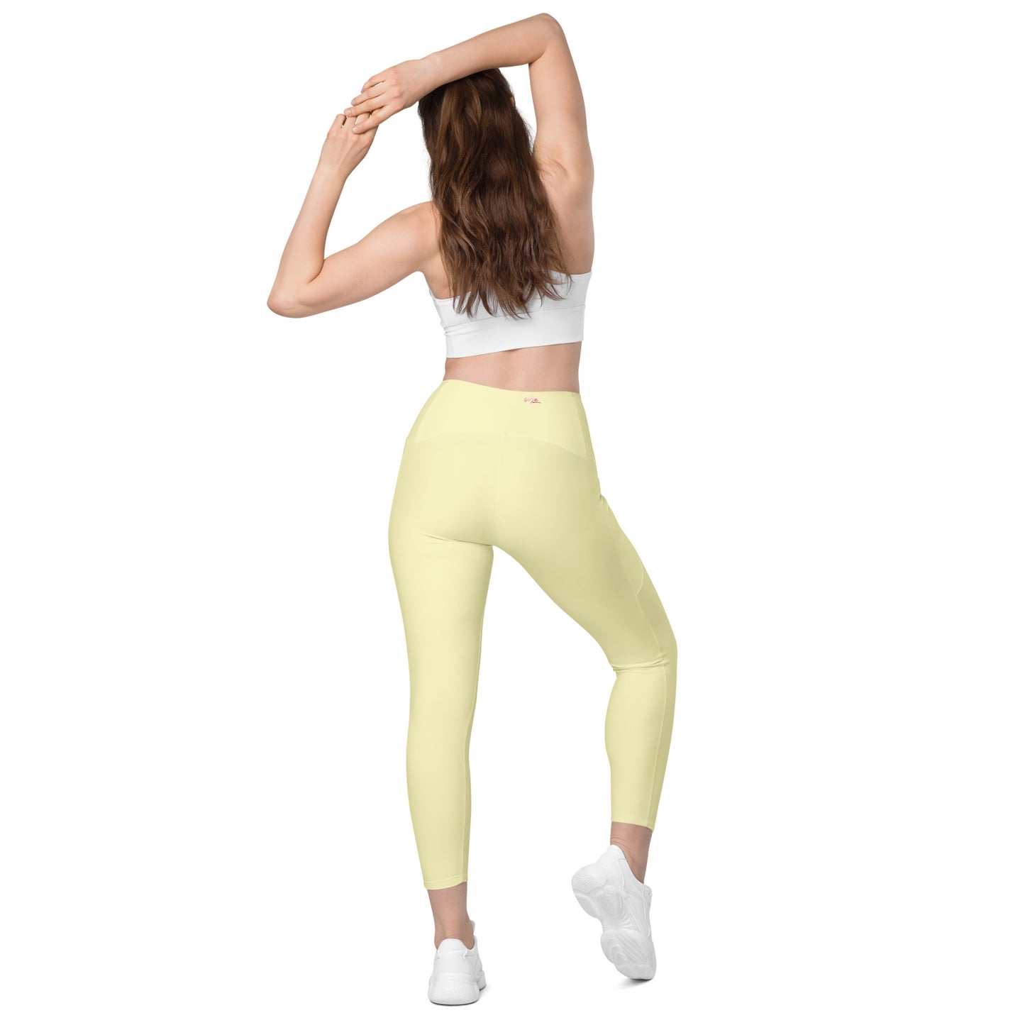 GymWidowz Leggings with pockets - Yellow
