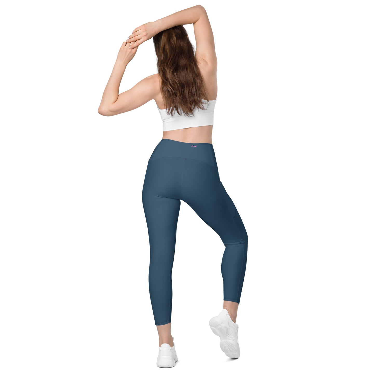 GymWidowz Leggings with pockets - Dark Blue