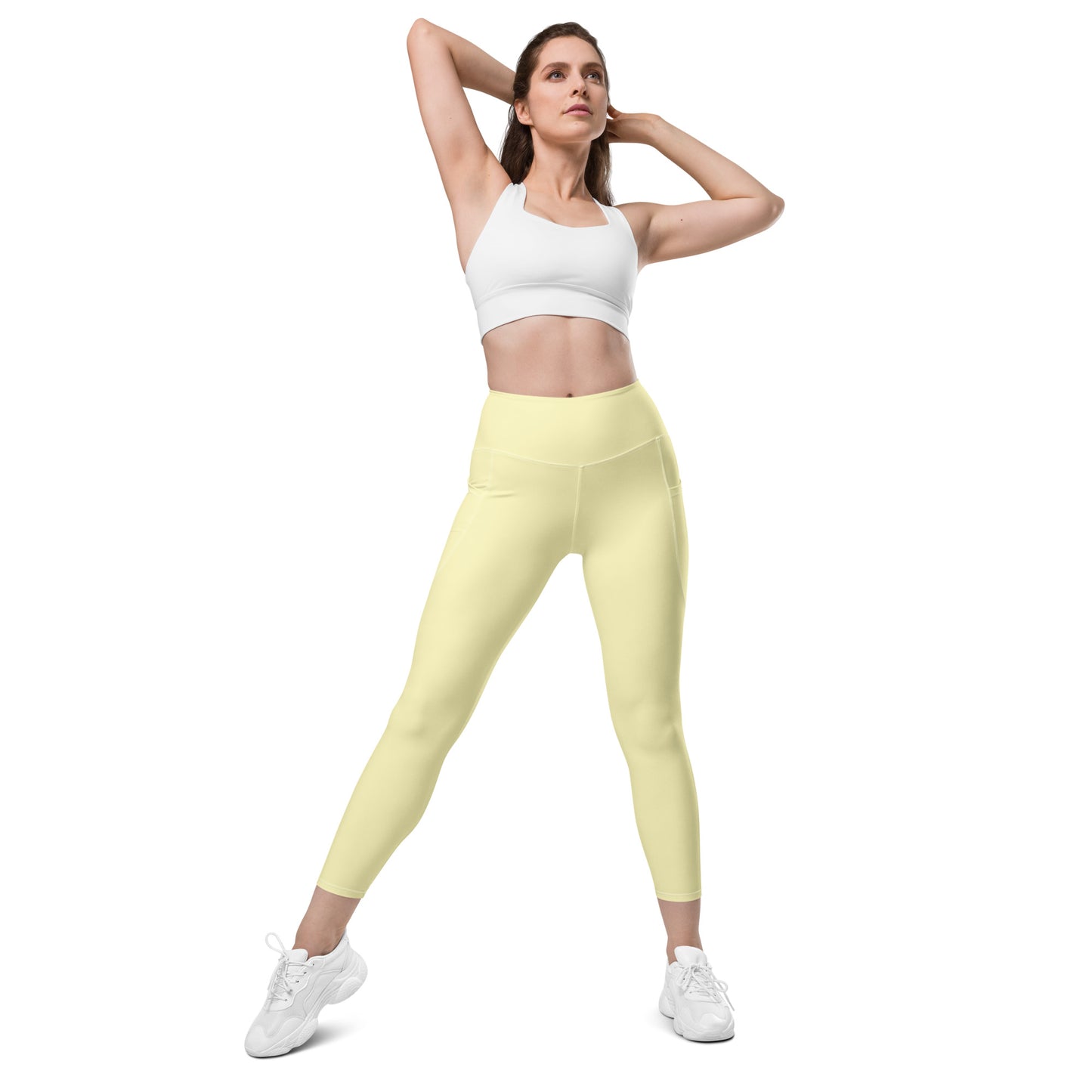 GymWidowz Leggings with pockets - Yellow
