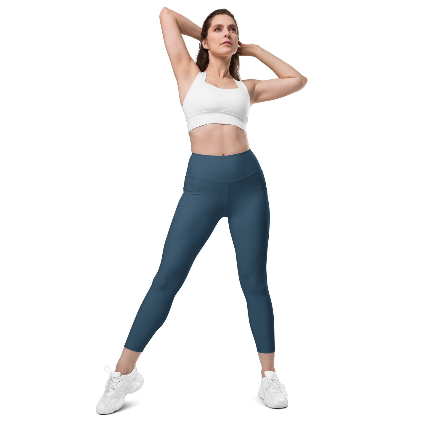 GymWidowz Leggings with pockets - Dark Blue