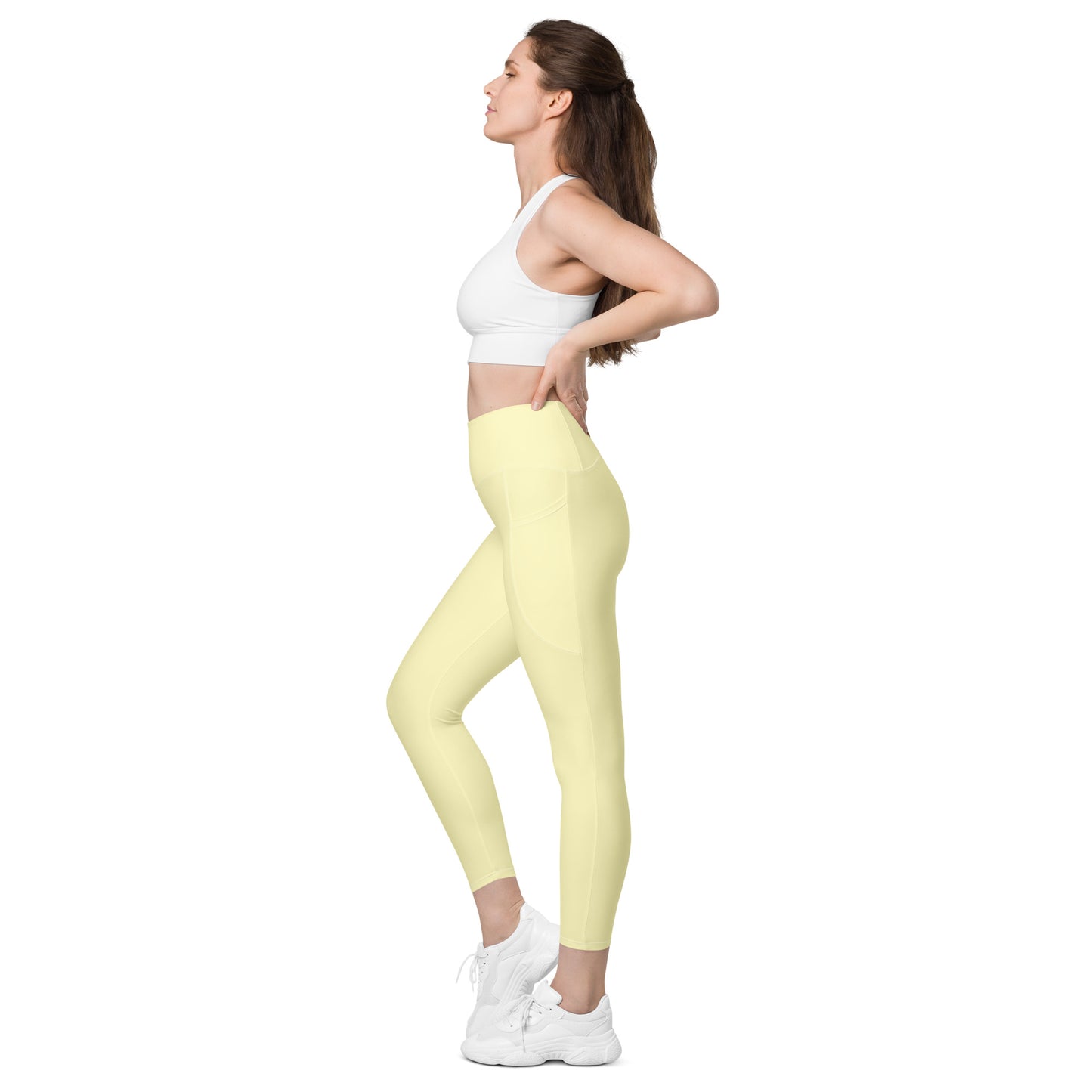 GymWidowz Leggings with pockets - Yellow