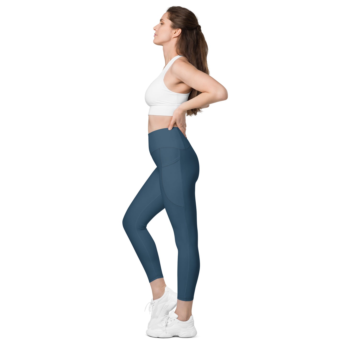 GymWidowz Leggings with pockets - Dark Blue