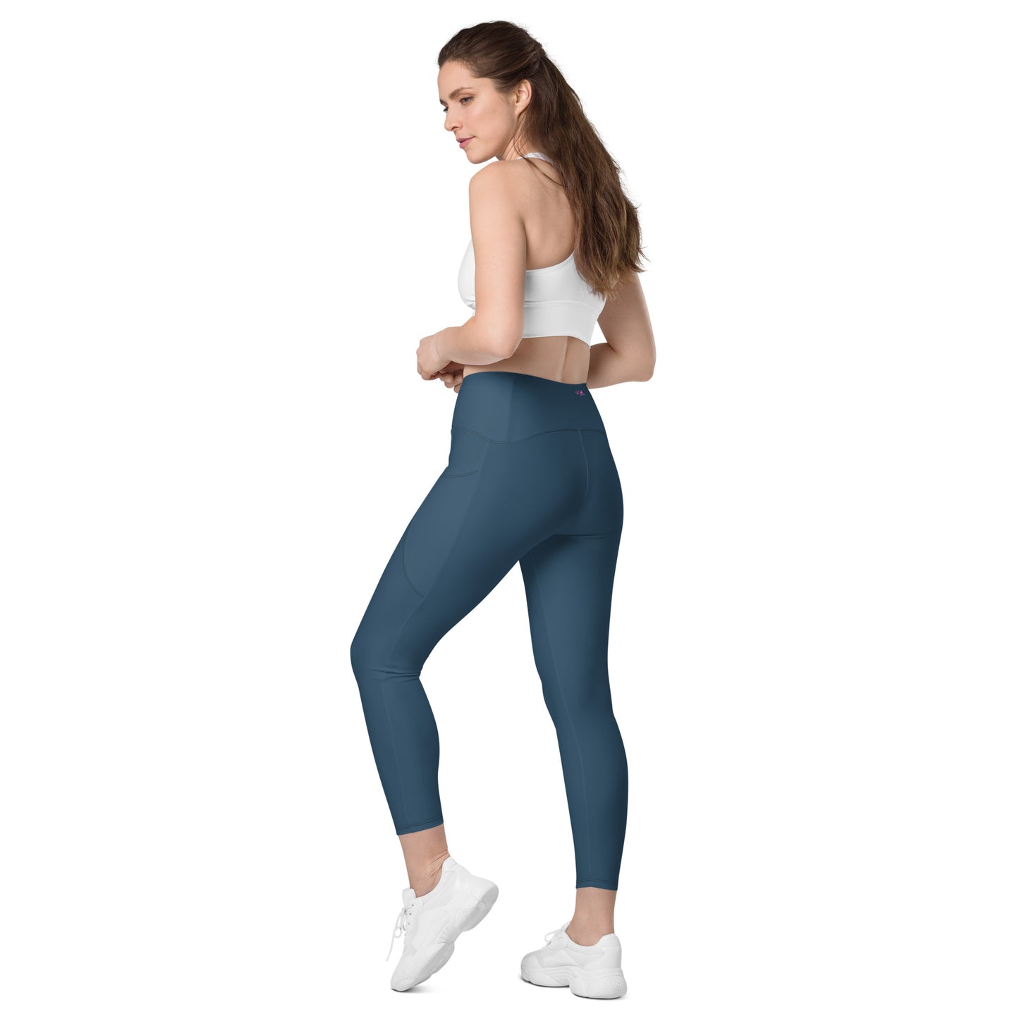 GymWidowz Leggings with pockets - Dark Blue