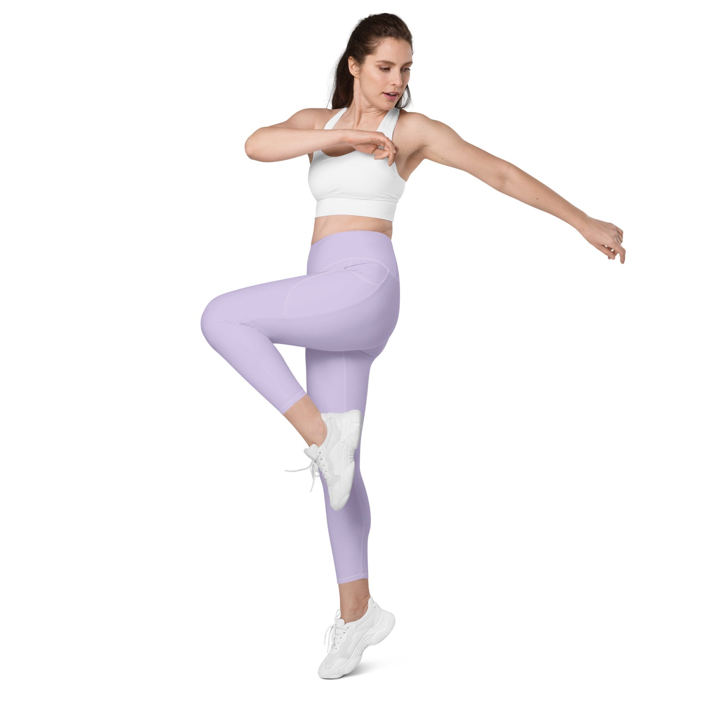 GymWidowz Leggings with pockets - Light Purple
