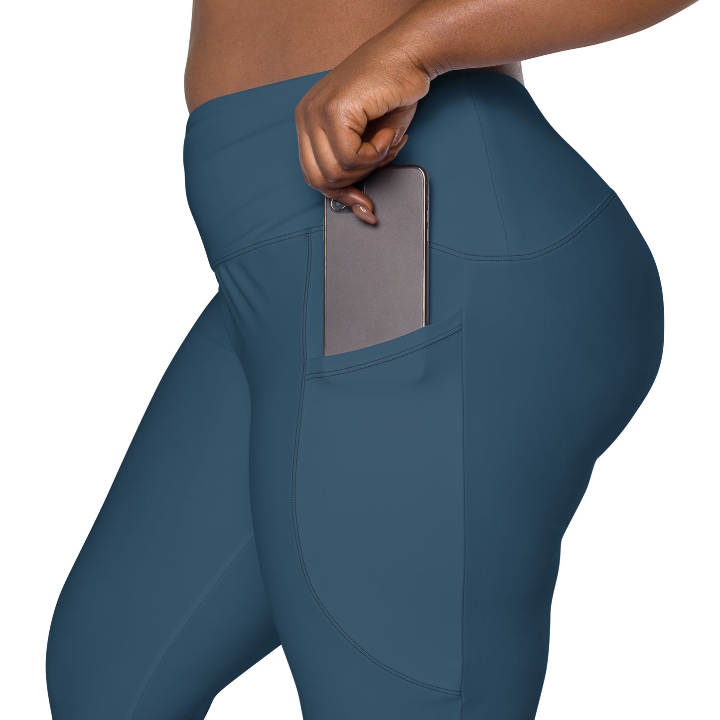 GymWidowz Leggings with pockets - Dark Blue