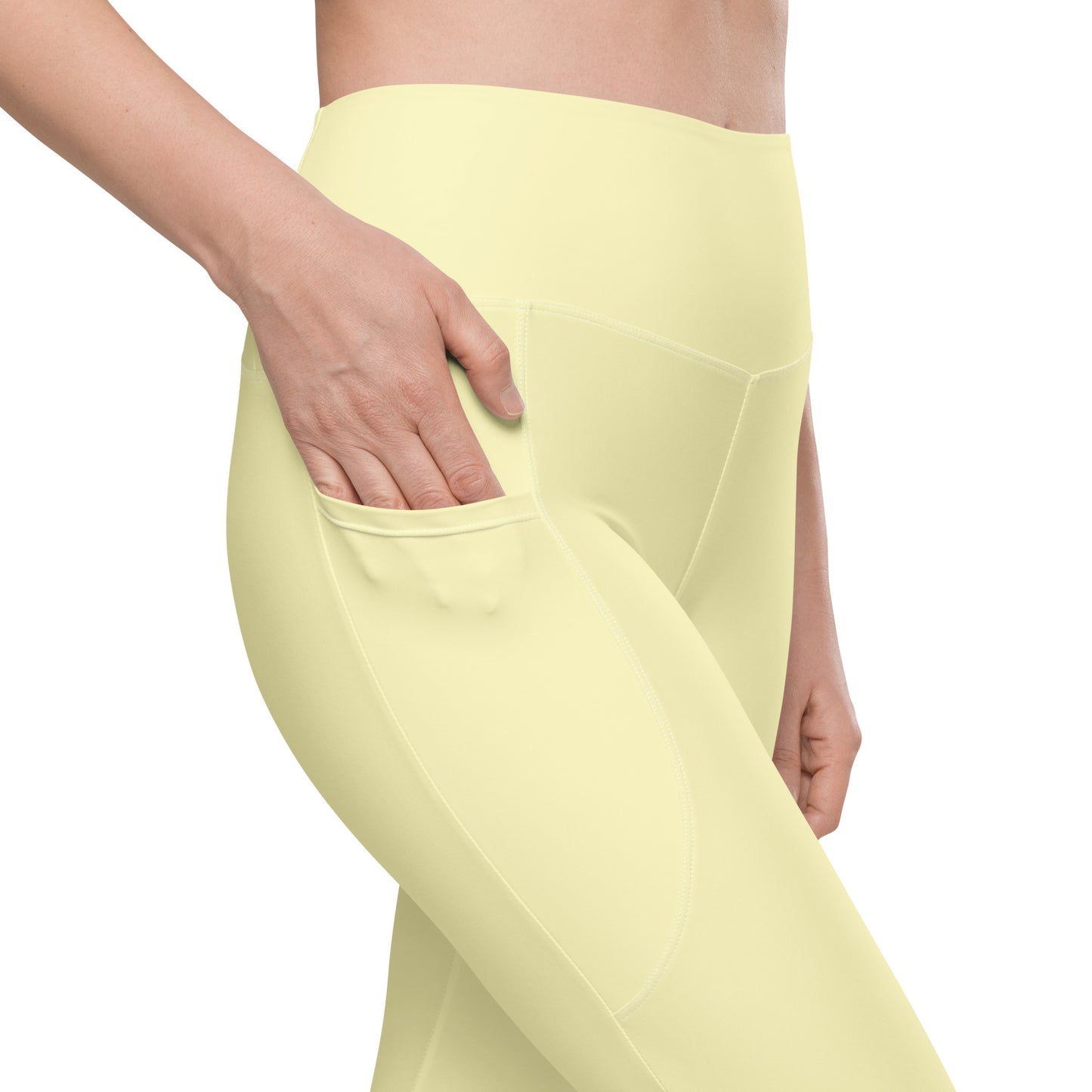GymWidowz Leggings with pockets - Yellow