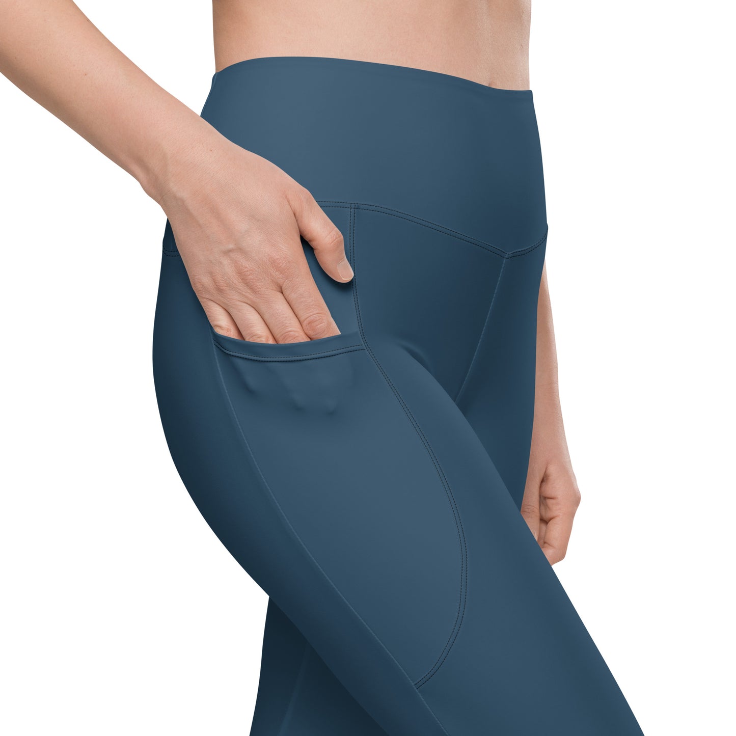 GymWidowz Leggings with pockets - Dark Blue