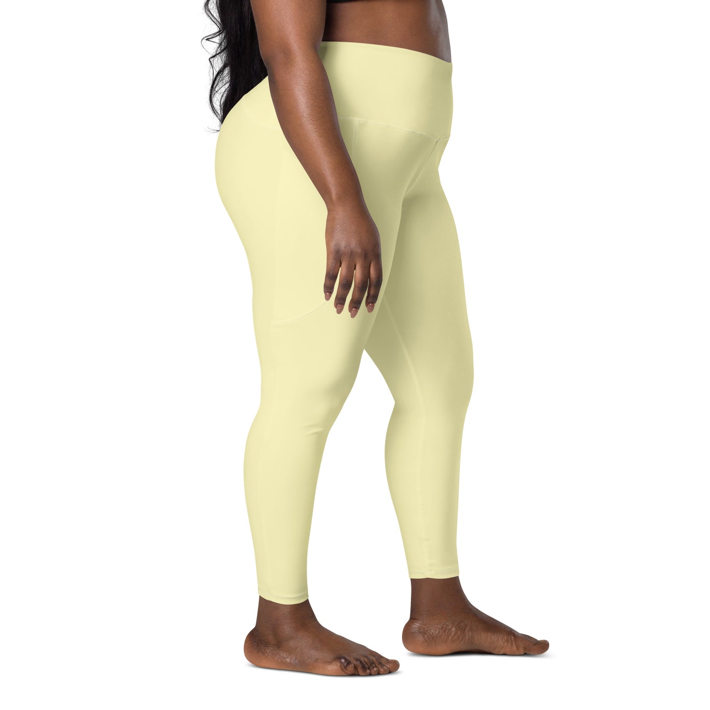 GymWidowz Leggings with pockets - Yellow