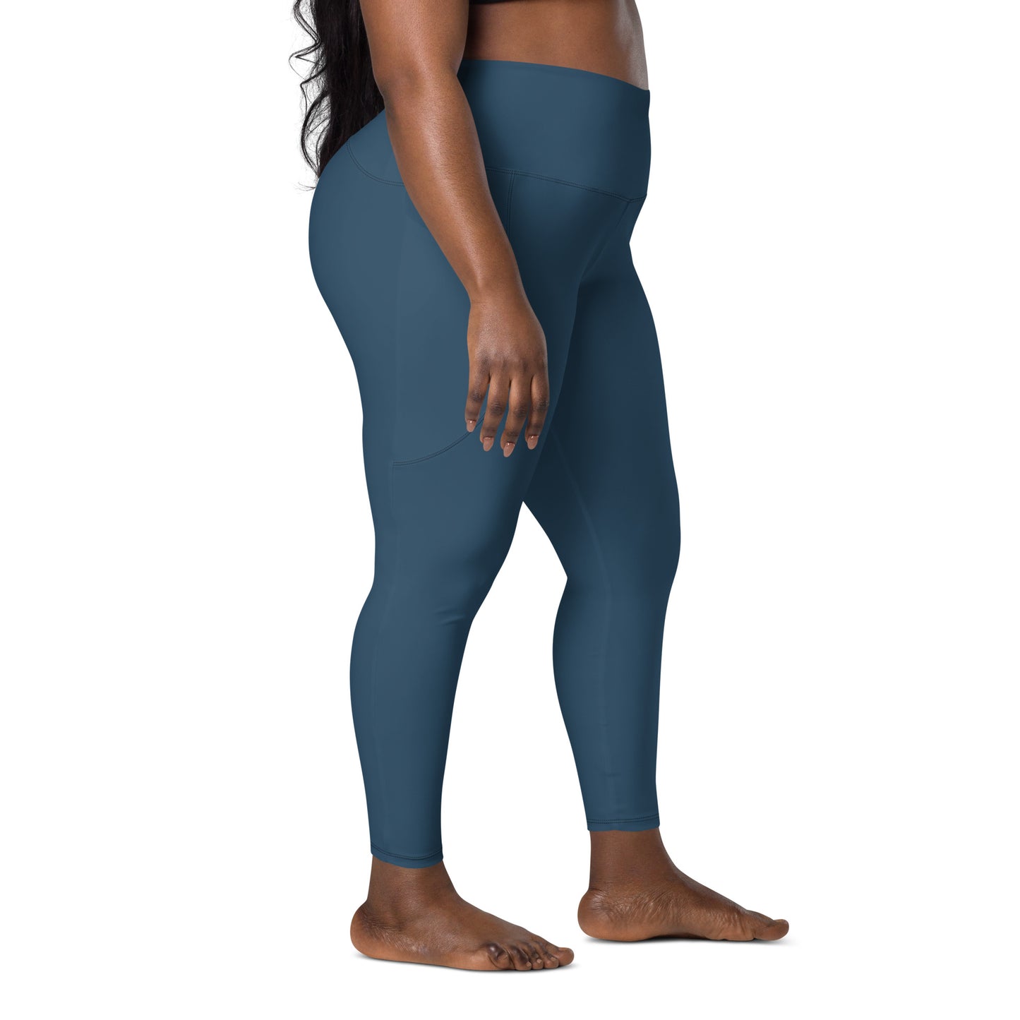 GymWidowz Leggings with pockets - Dark Blue