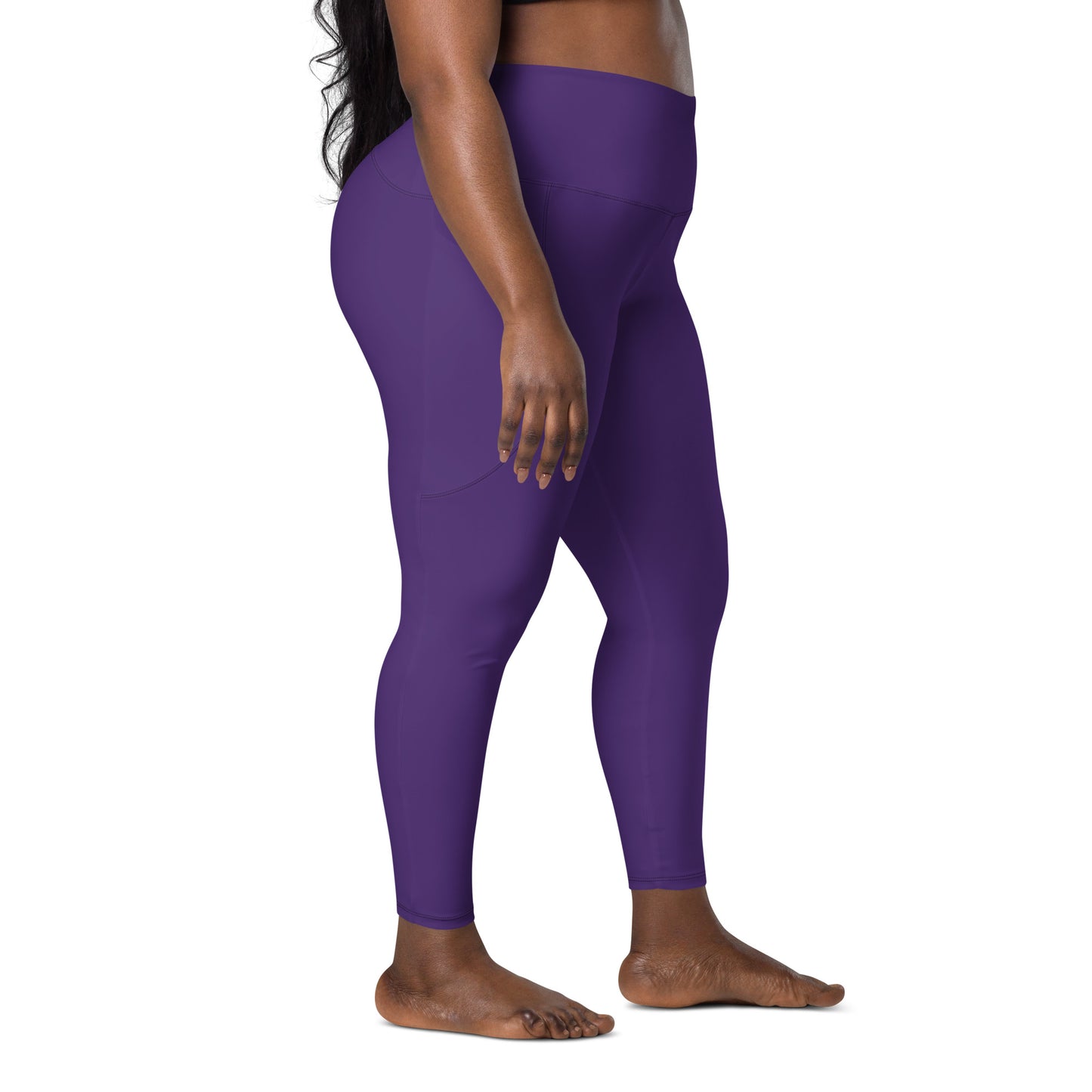 GymWidowz Leggings with pockets - Dark Purple