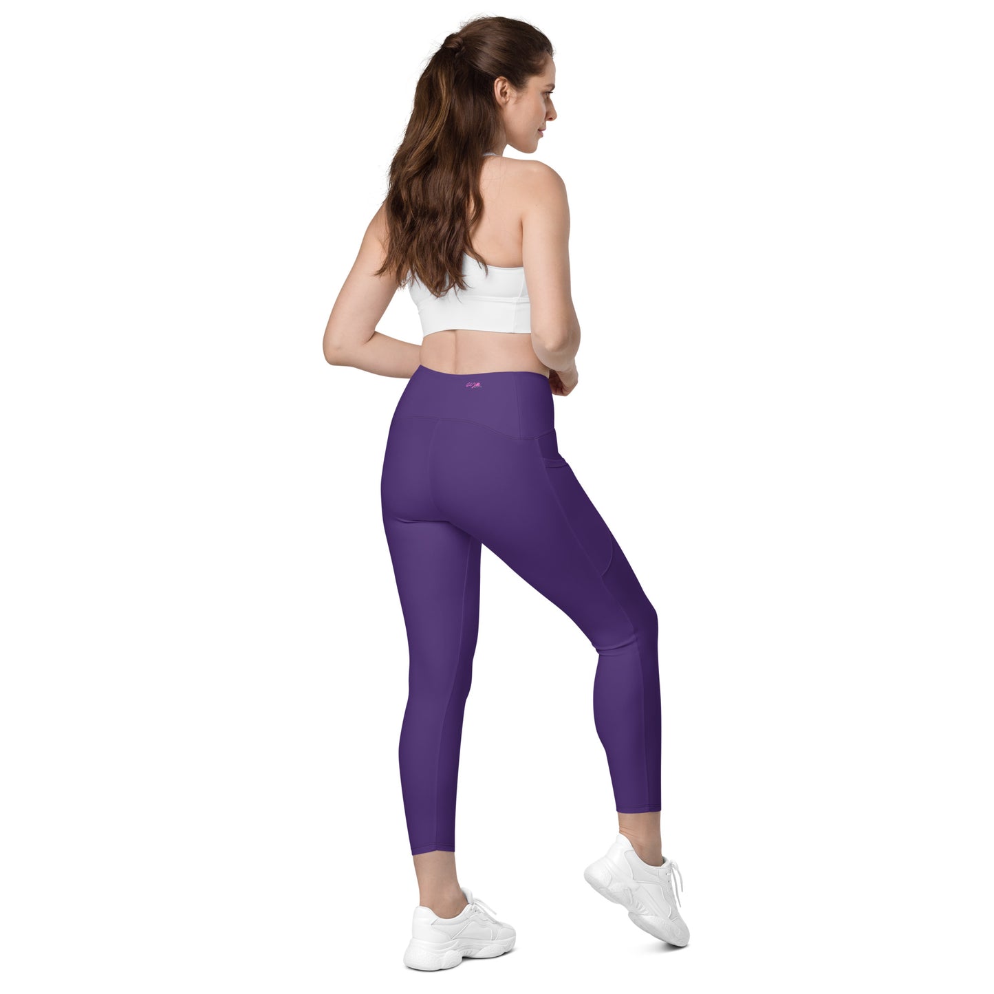 GymWidowz Leggings with pockets - Dark Purple