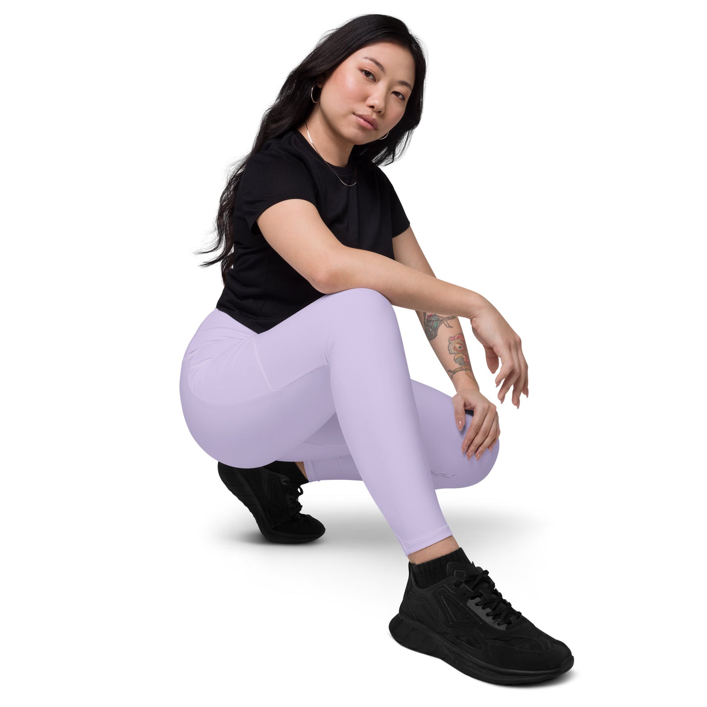GymWidowz Leggings with pockets - Light Purple
