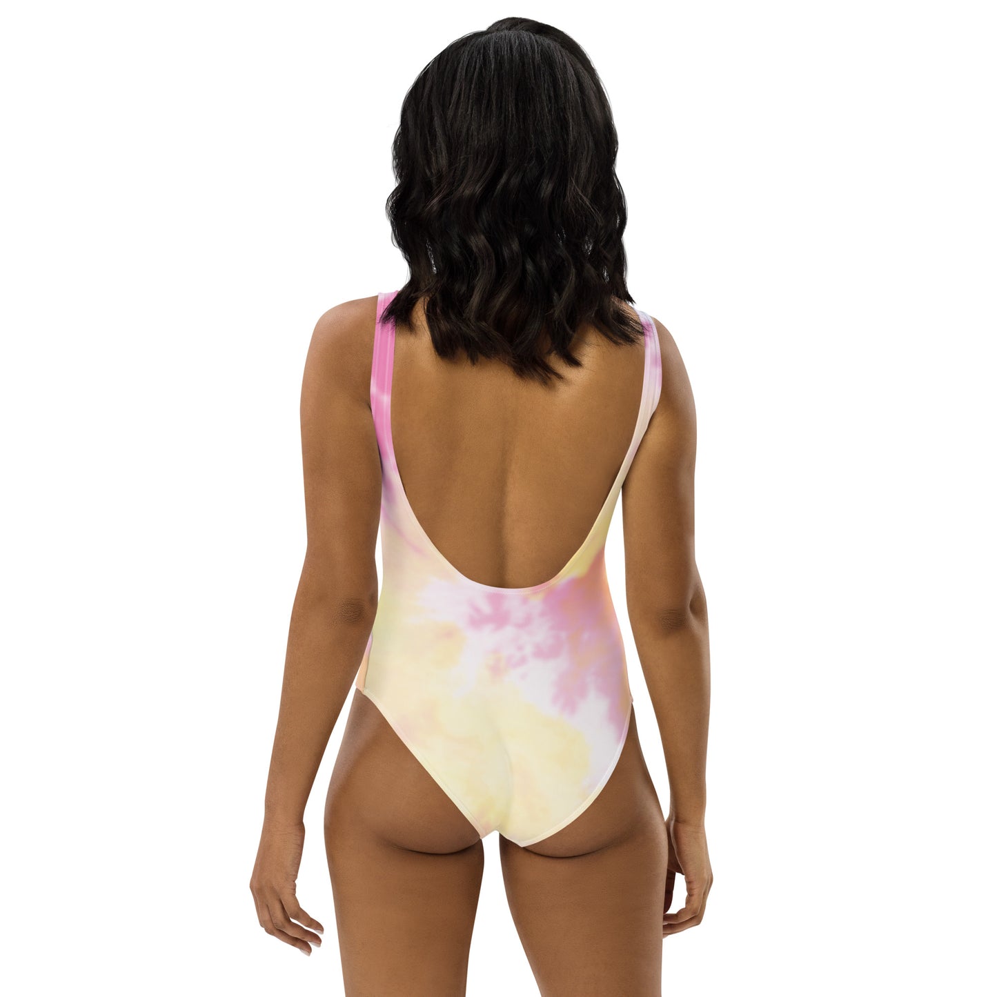 GymWidowz One-Piece Swimsuit - Light Tie Dye