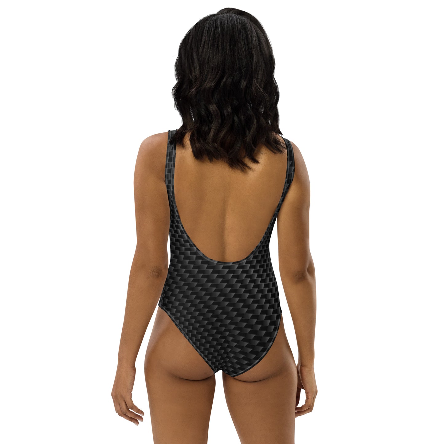 GymWidowz One-Piece Swimsuit - Carbon Fibre