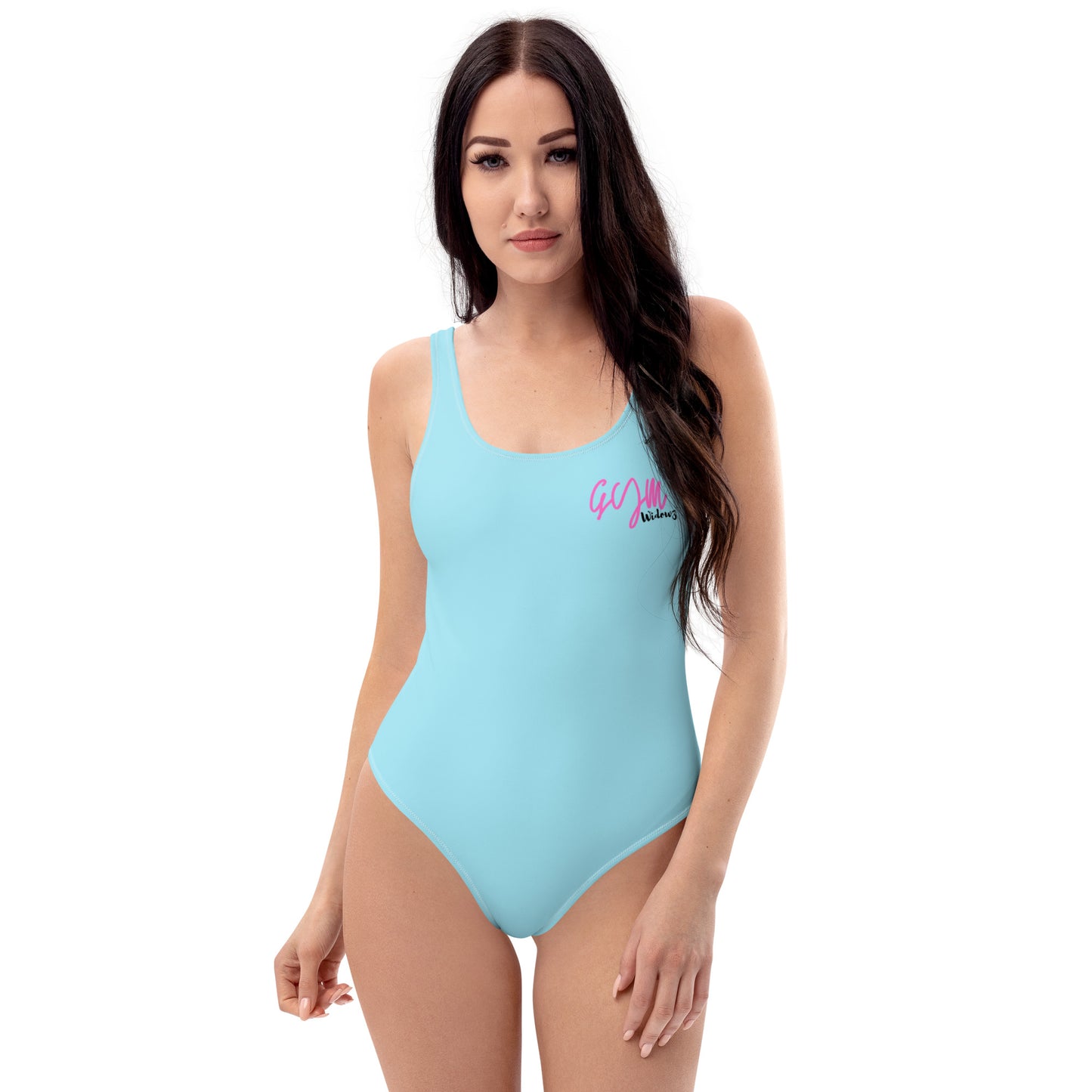 GymWidowz One-Piece Swimsuit - Light Blue