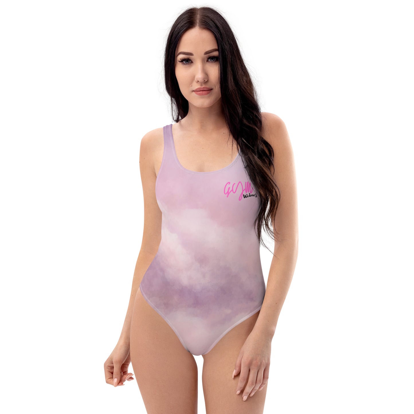 GymWidowz One-Piece Swimsuit - Clouds