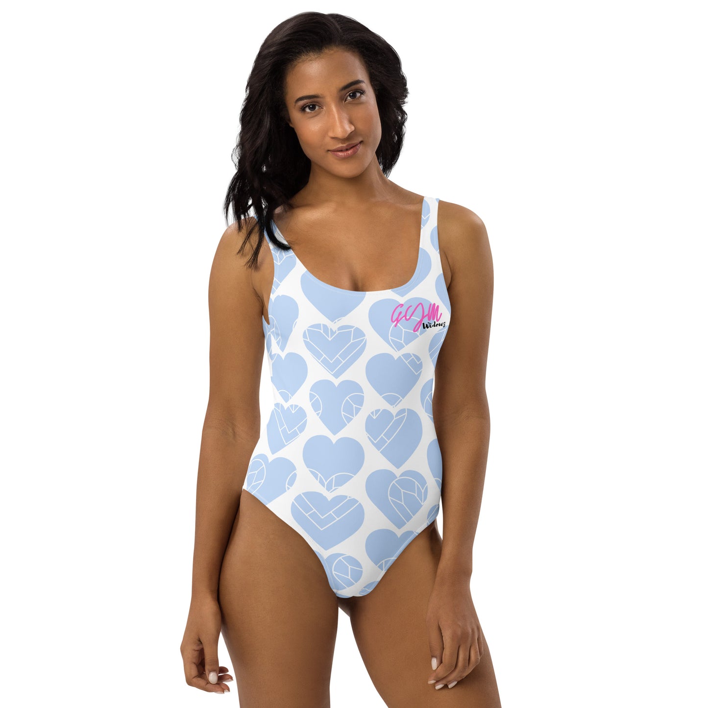 GymWidowz One-Piece Swimsuit - Hearts
