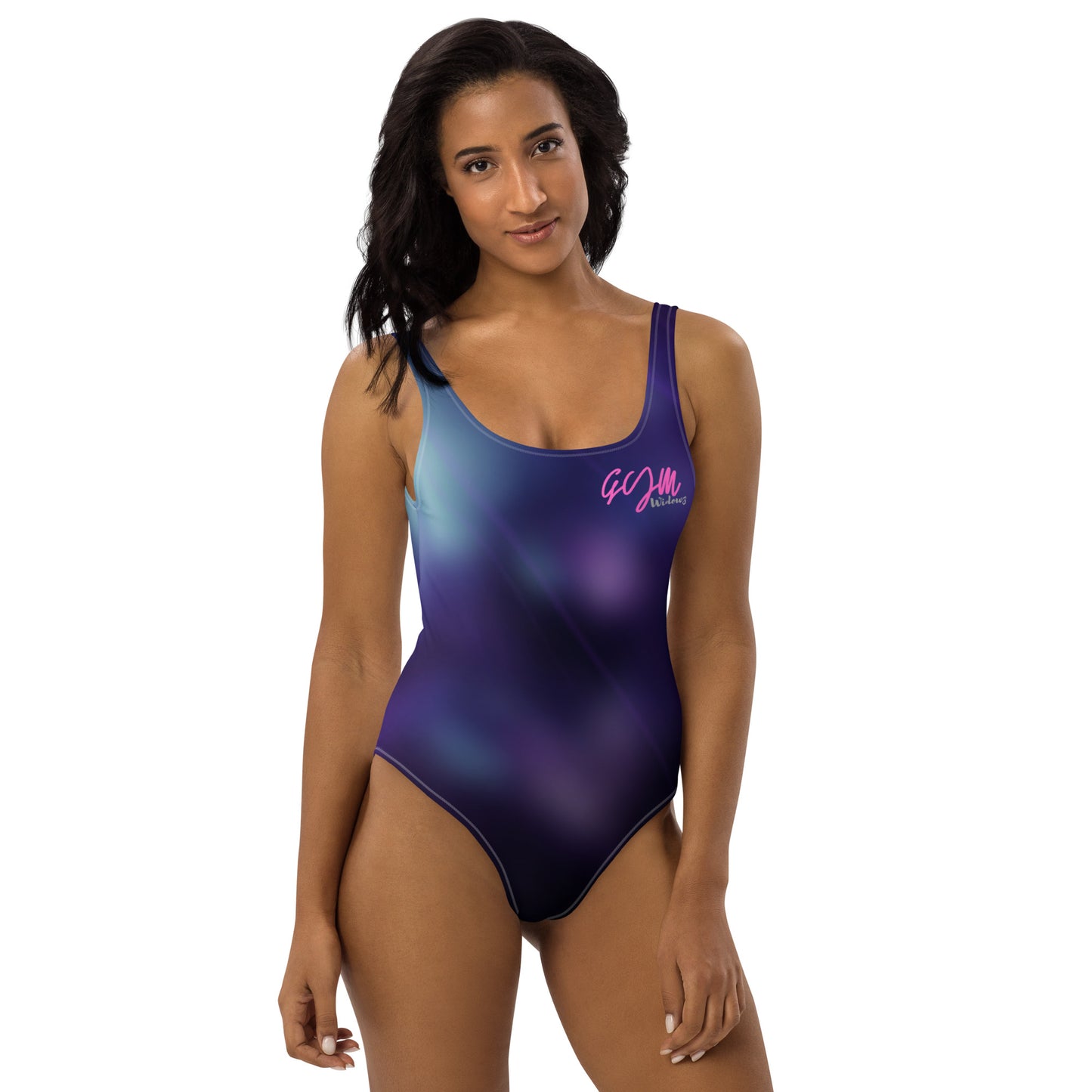 GymWidowz One-Piece Swimsuit - Purple Nebula
