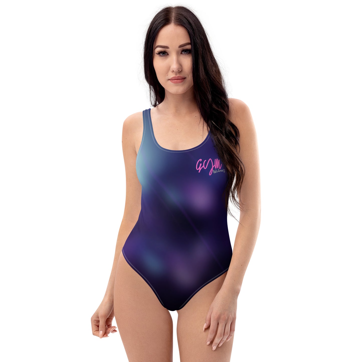 GymWidowz One-Piece Swimsuit - Purple Nebula