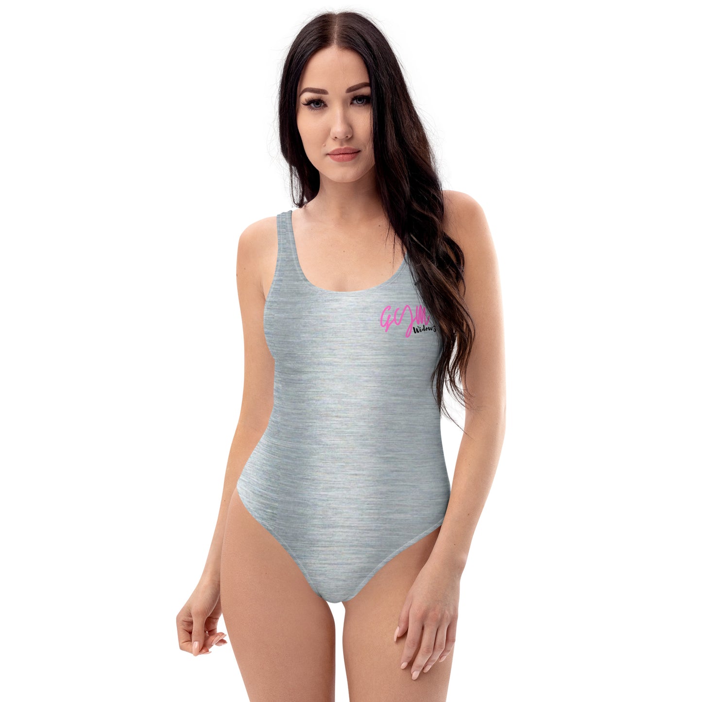 GymWidowz One-Piece Swimsuit - Brushed Alloy