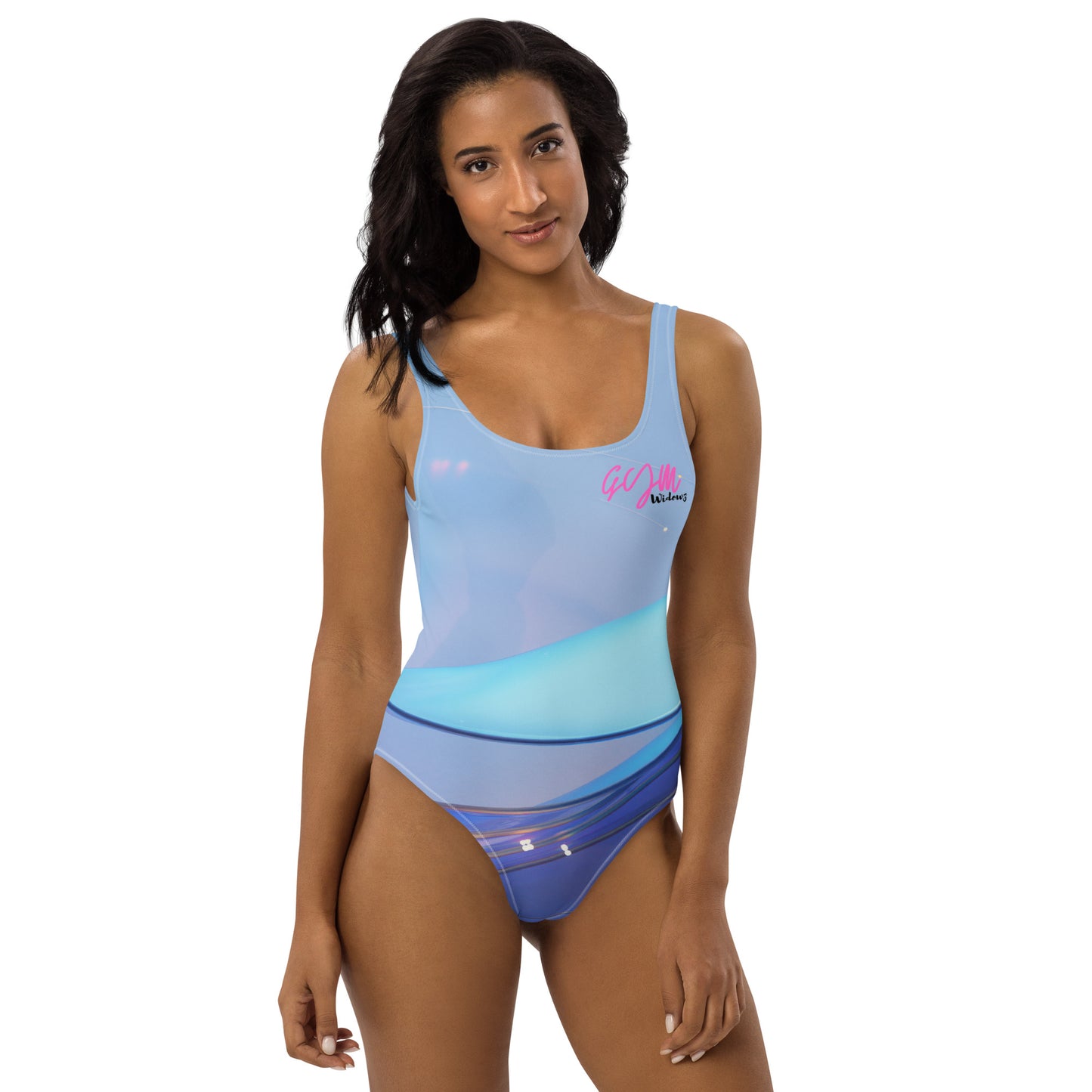 GymWidowz One-Piece Swimsuit - The Blues
