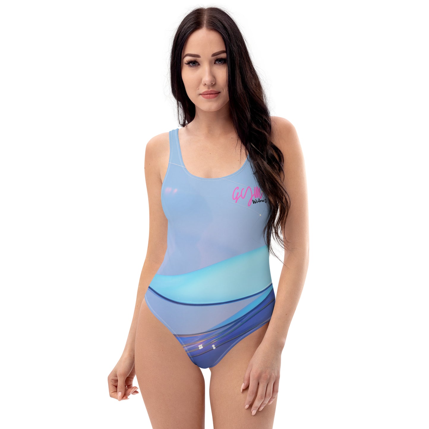 GymWidowz One-Piece Swimsuit - The Blues
