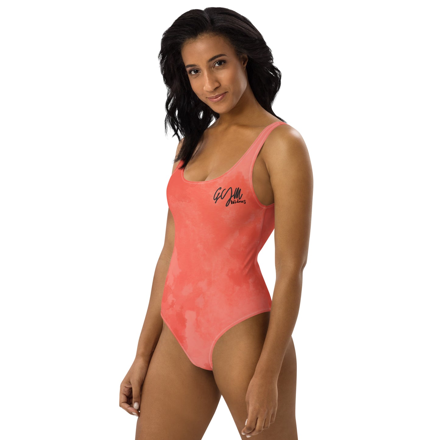 GymWidowz One-Piece Swimsuit - Coral