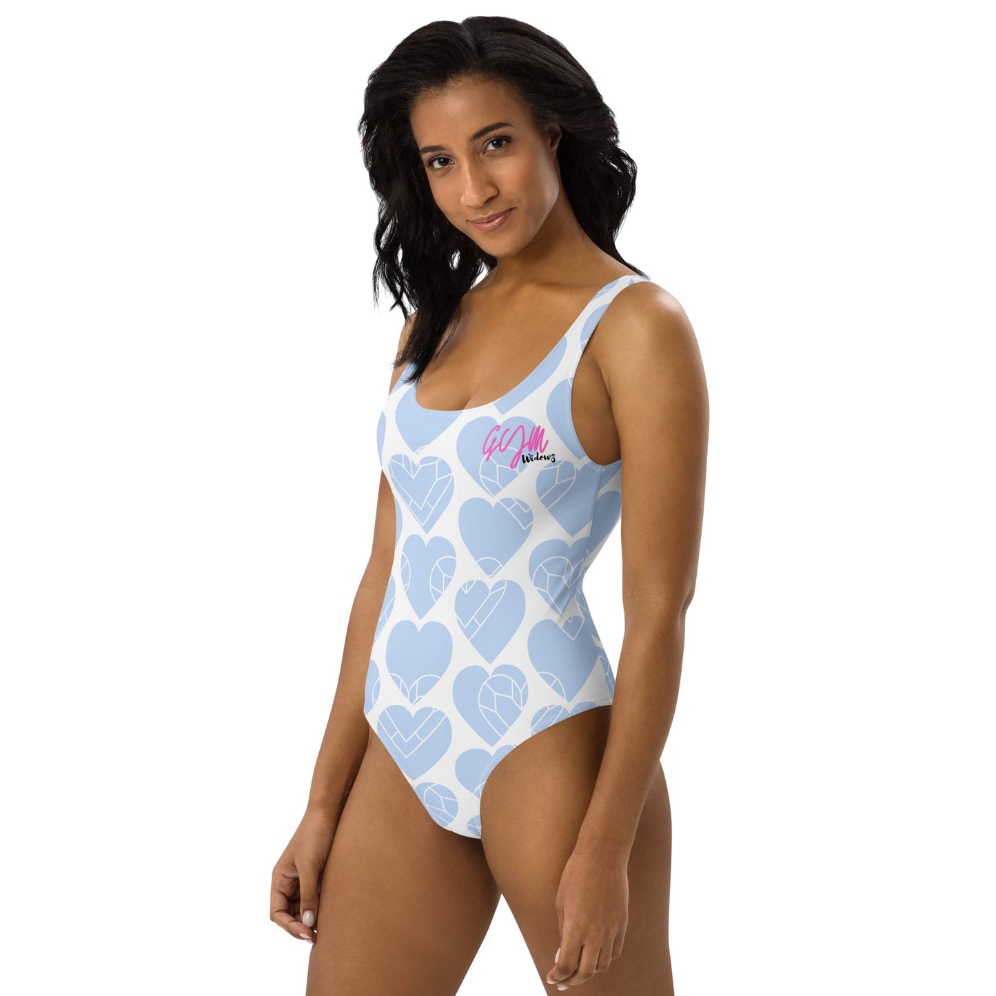 GymWidowz One-Piece Swimsuit - Hearts