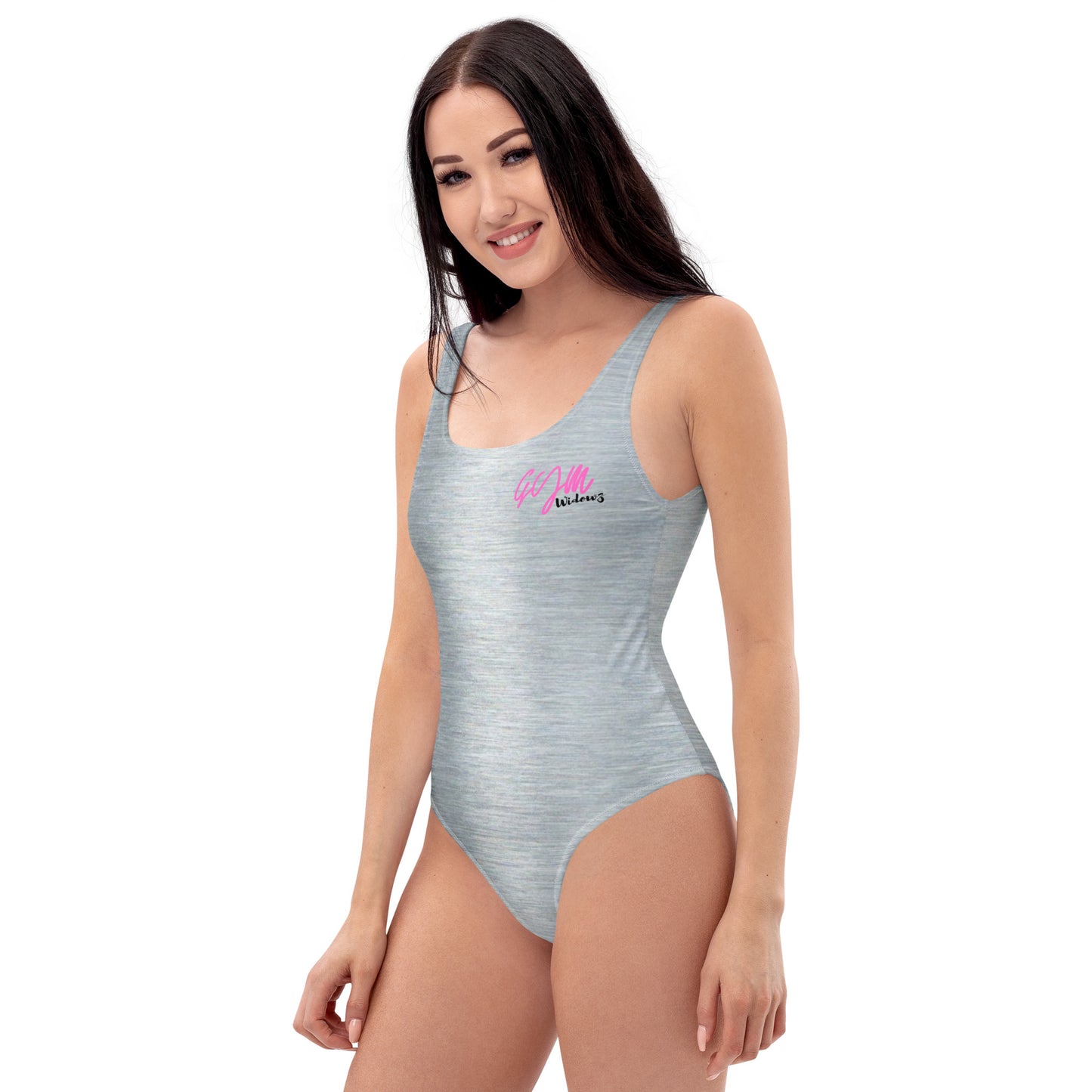 GymWidowz One-Piece Swimsuit - Brushed Alloy