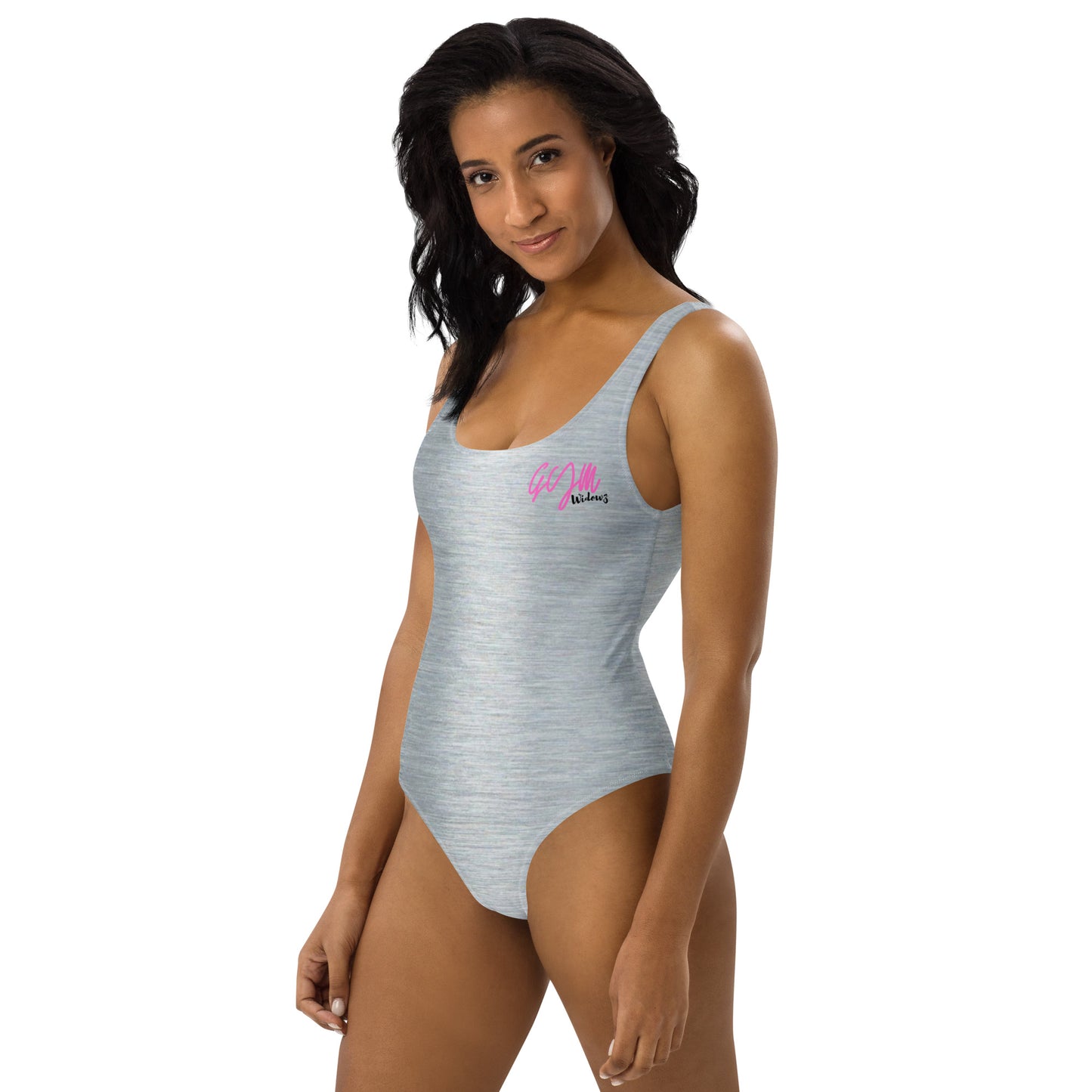 GymWidowz One-Piece Swimsuit - Brushed Alloy